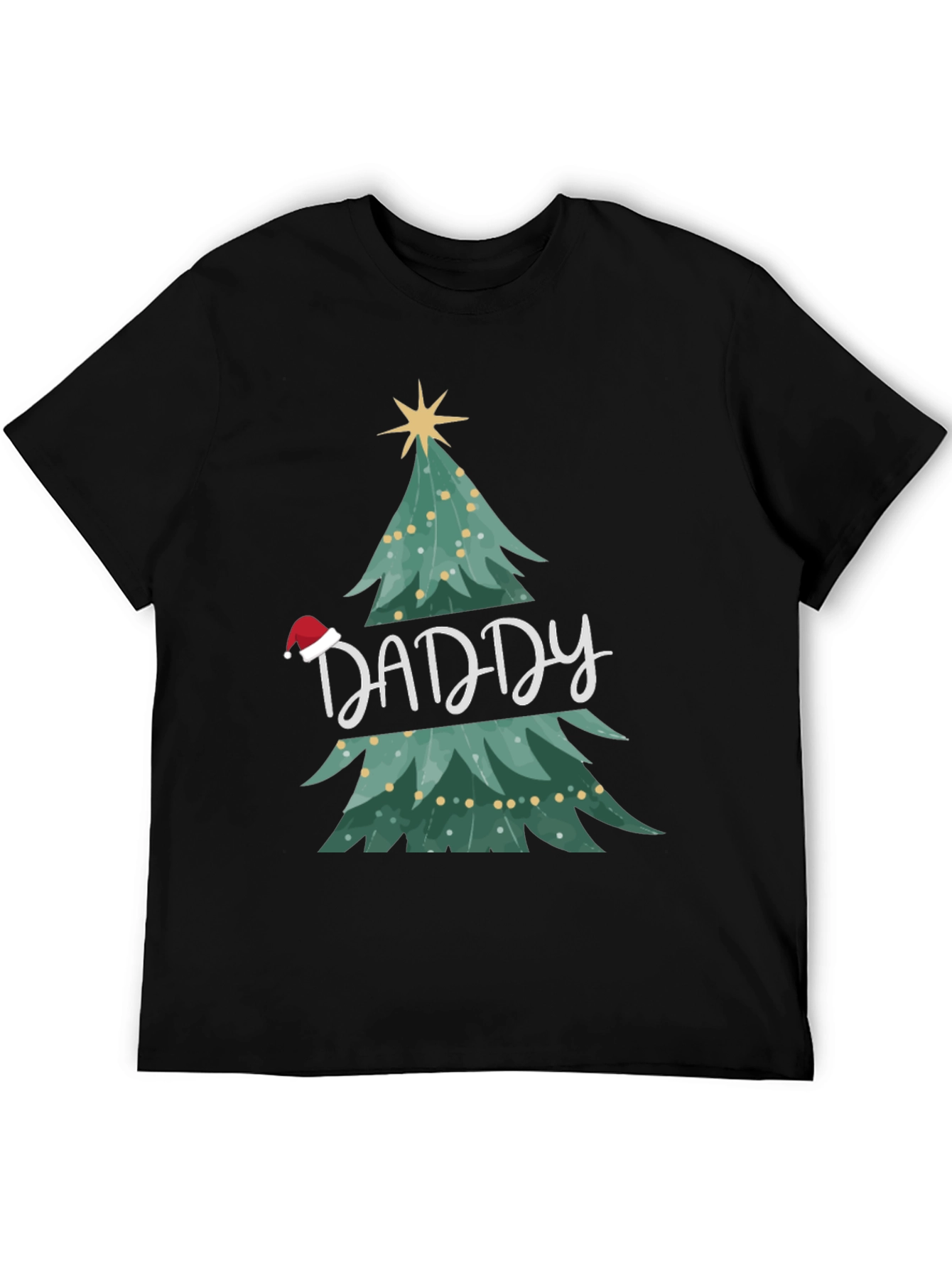Daddy Christmas Tree Graphic T-Shirt