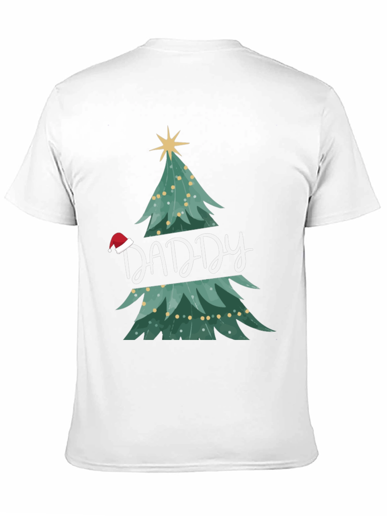 Daddy Christmas Tree Graphic T-Shirt