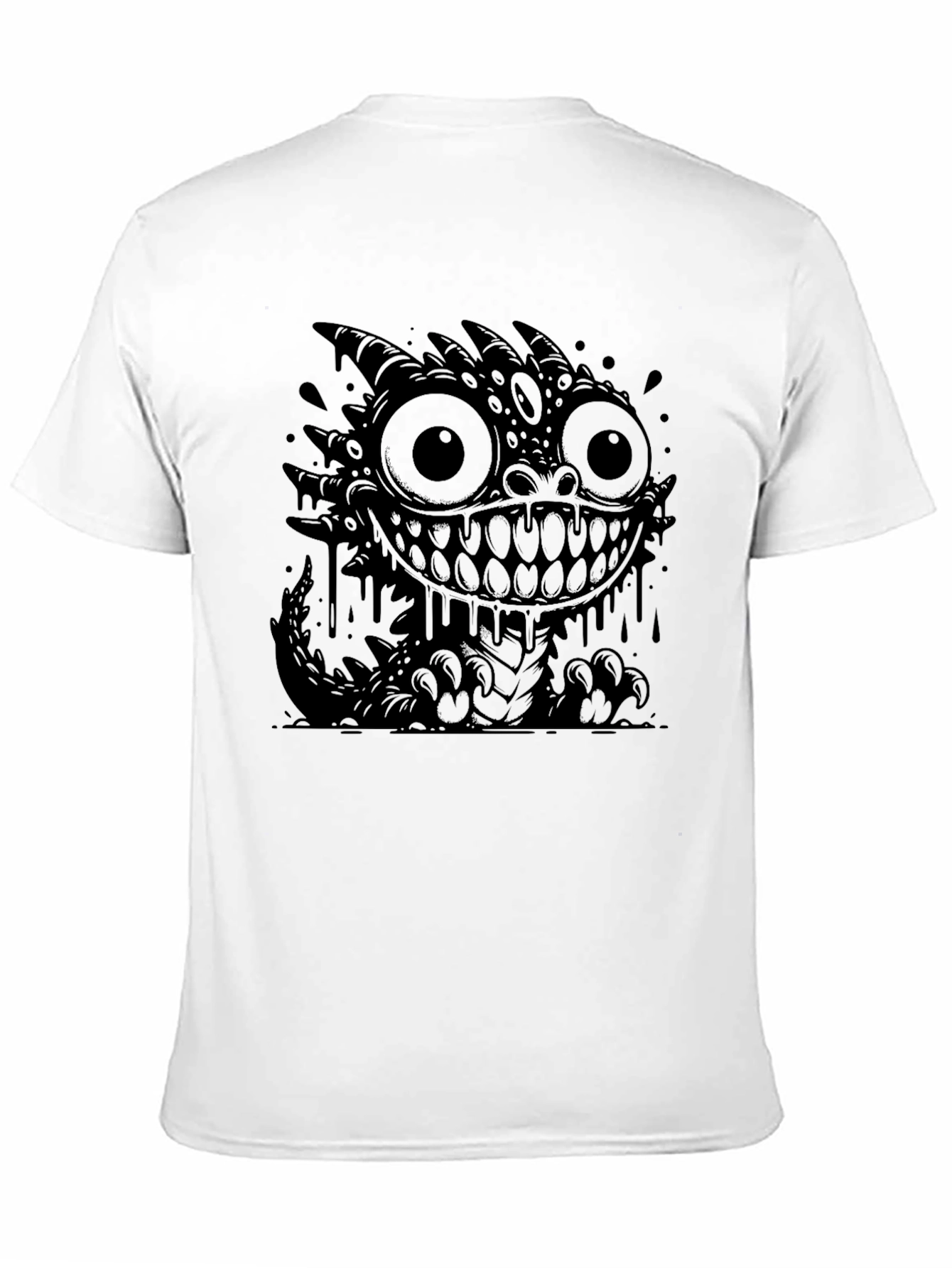 Monster Graphic Black T-Shirt