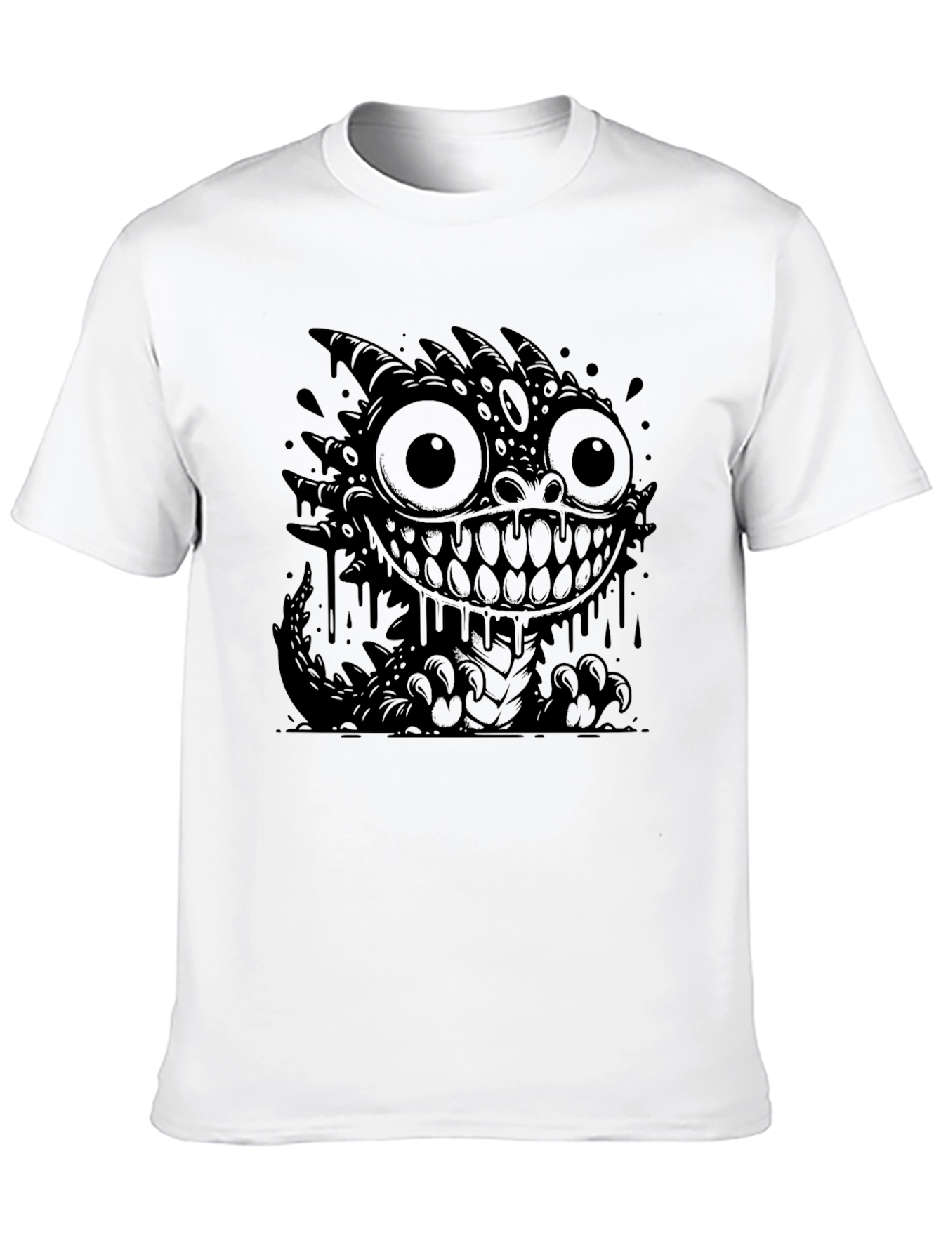 Monster Graphic Black T-Shirt
