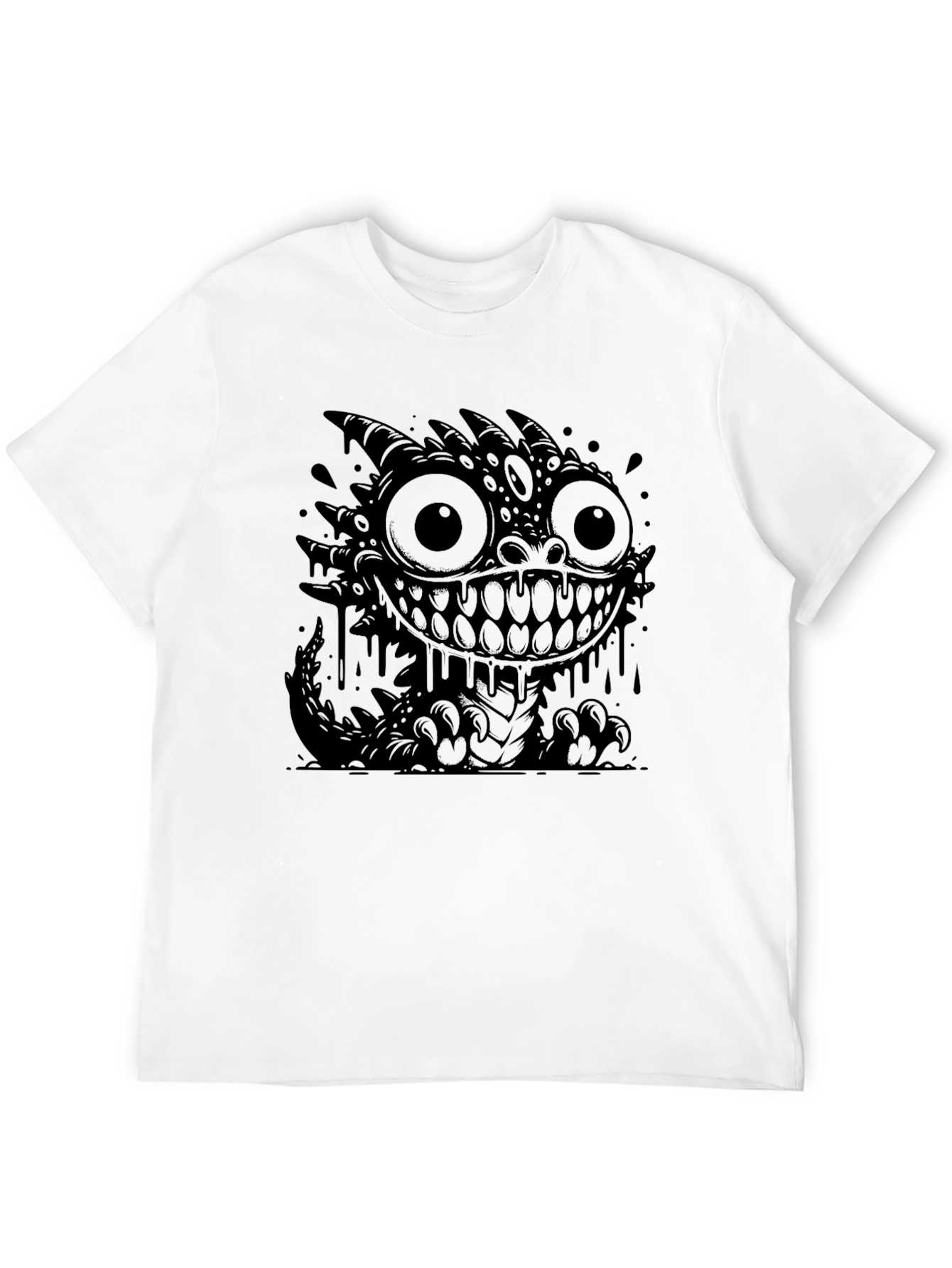 Monster Graphic Black T-Shirt