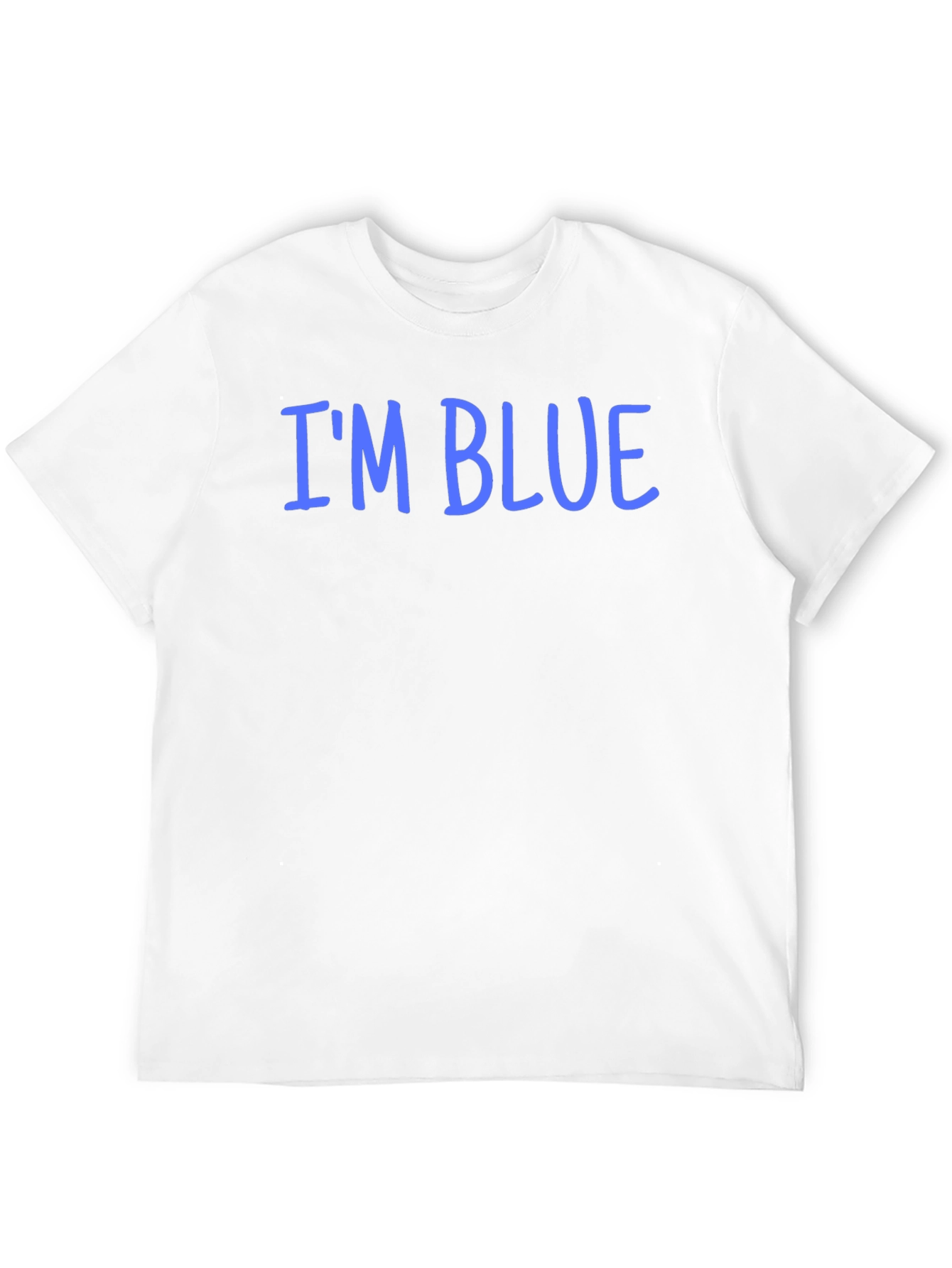 Im Blue Graphic T-Shirt - Black Casual Tee