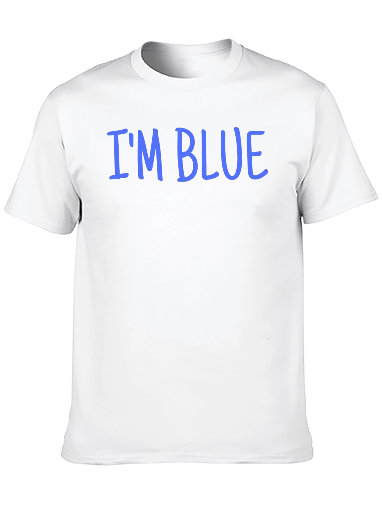 Im Blue Graphic T-Shirt - Black Casual Tee