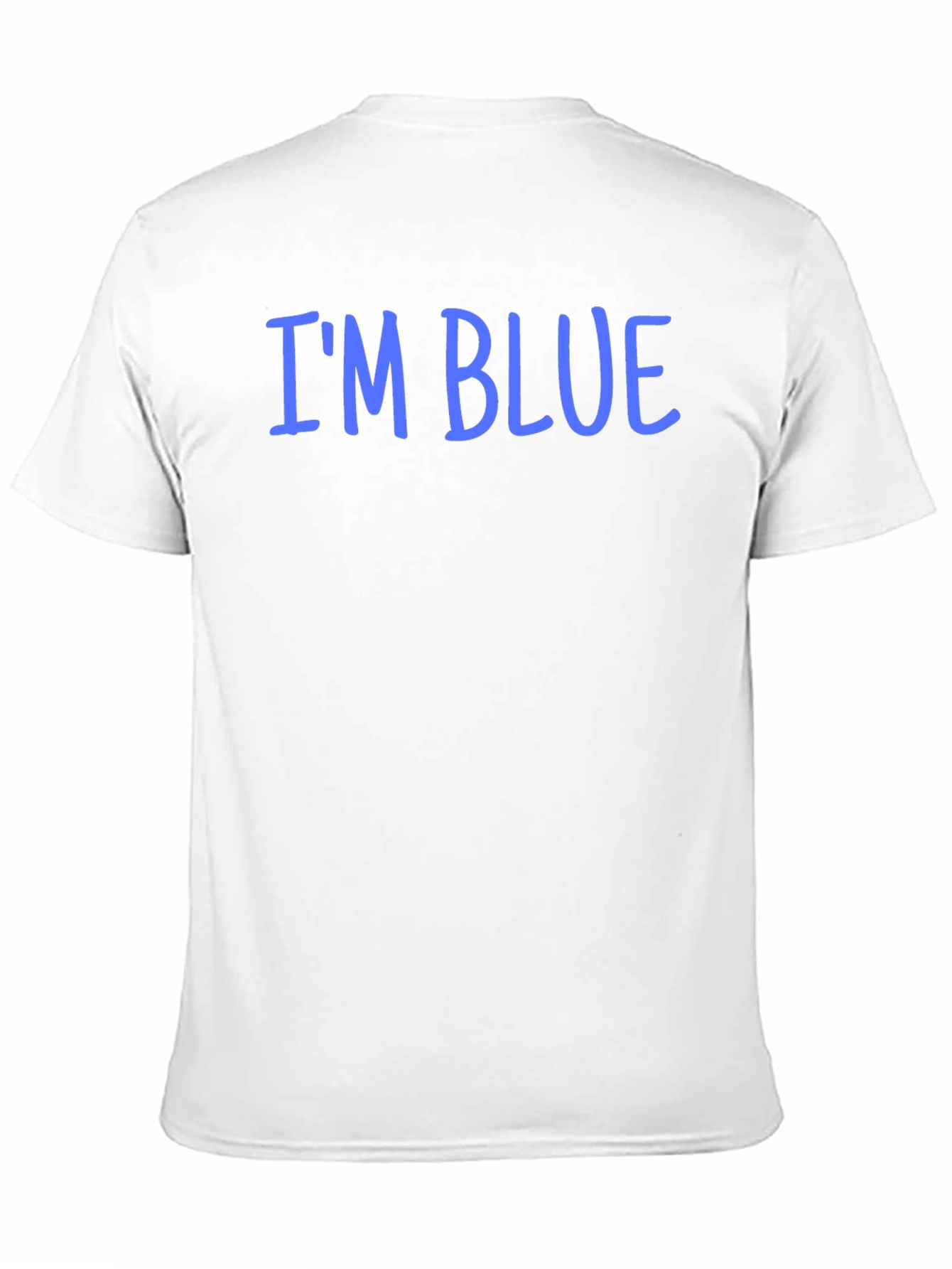 Im Blue Graphic T-Shirt - Black Casual Tee