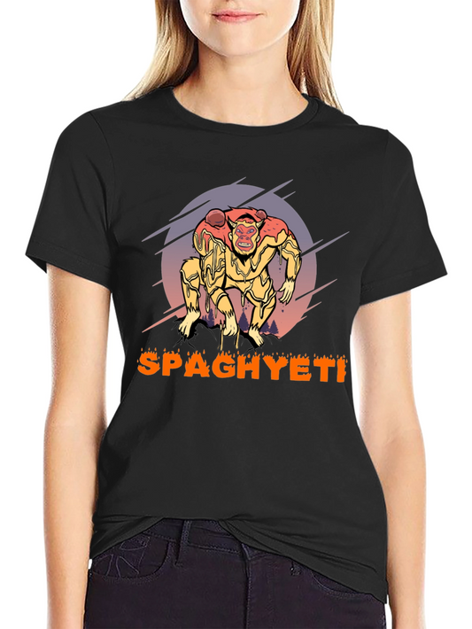 Spaghyeti T-Shirt - Spaghetti Monster Ape Graphic Tee