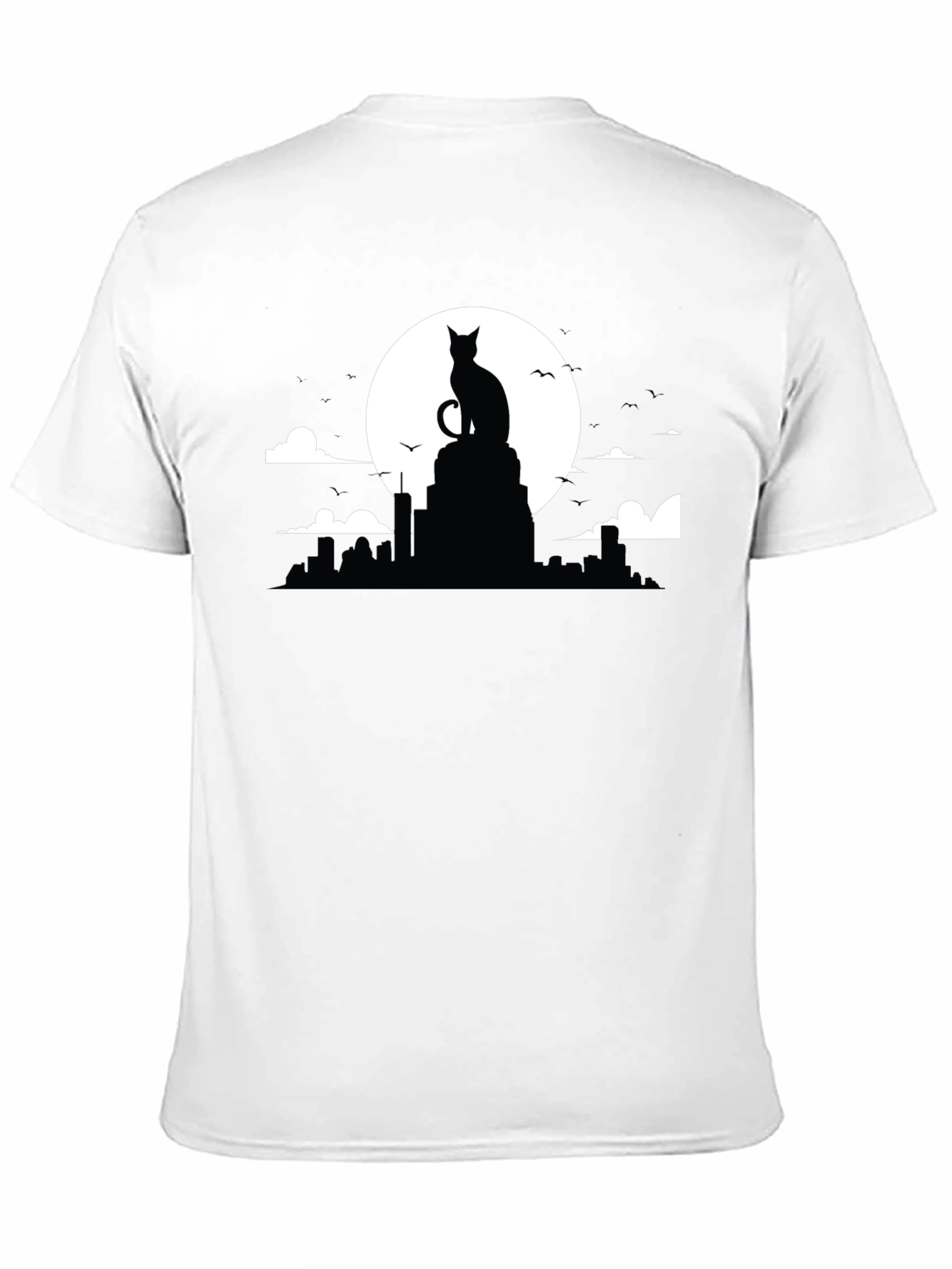 Cat Silhouette Moon T-Shirt