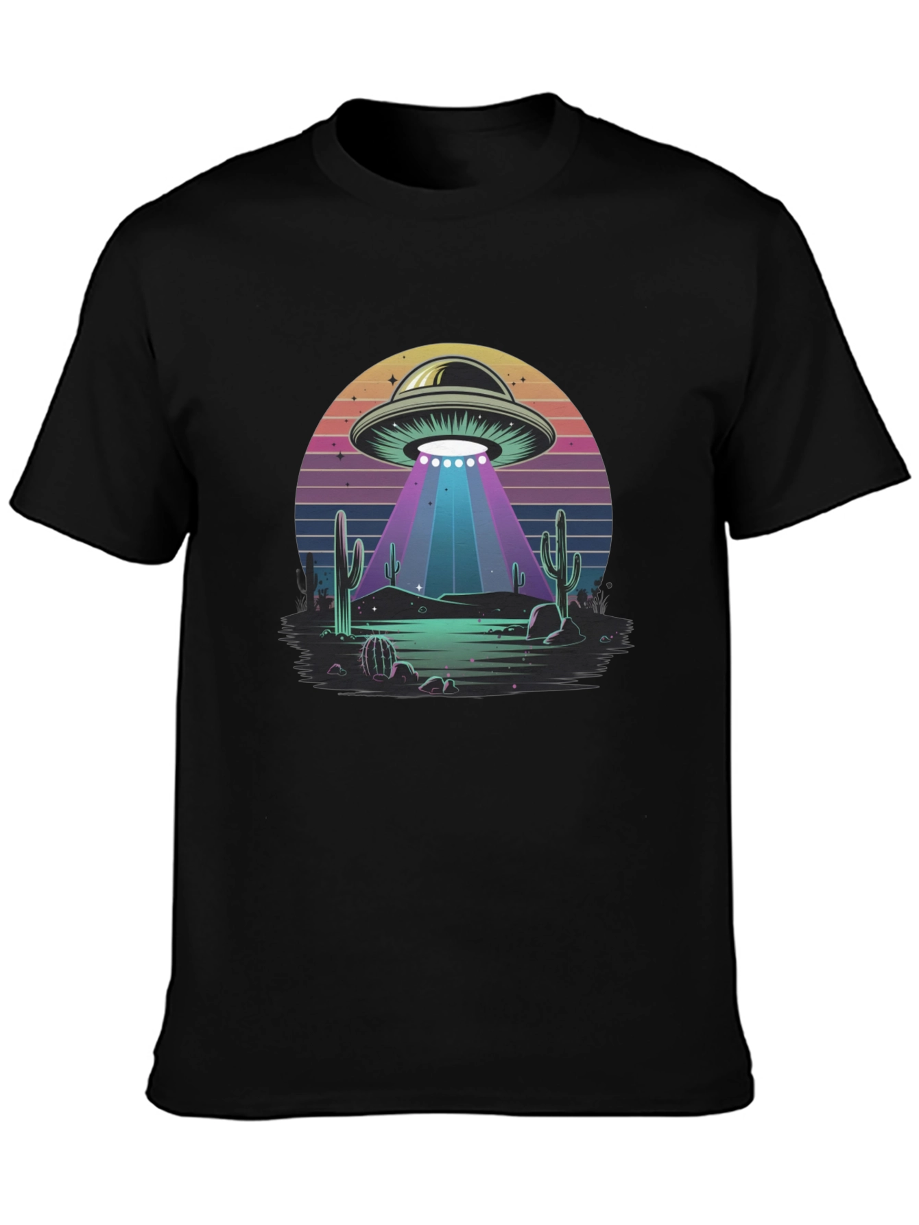 Retro UFO Desert T-Shirt
