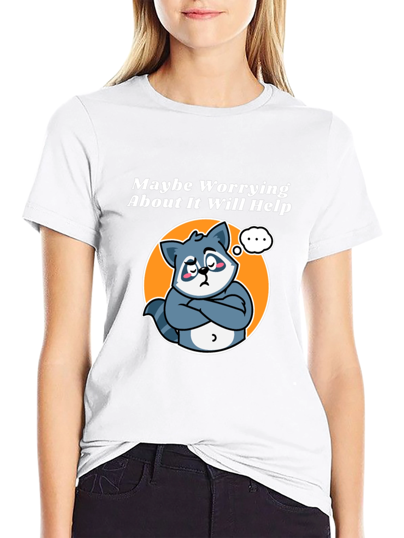Funny Worrying Raccoon T-Shirt