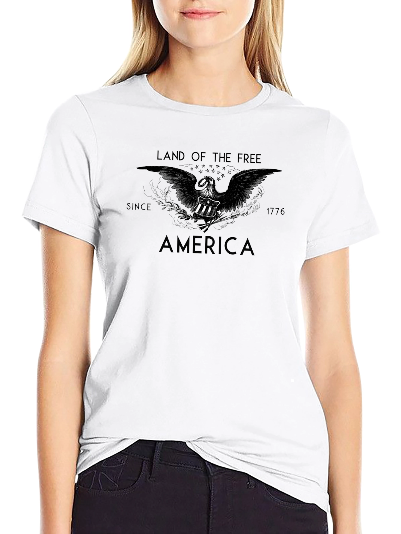 Land of the Free America Graphic T-Shirt