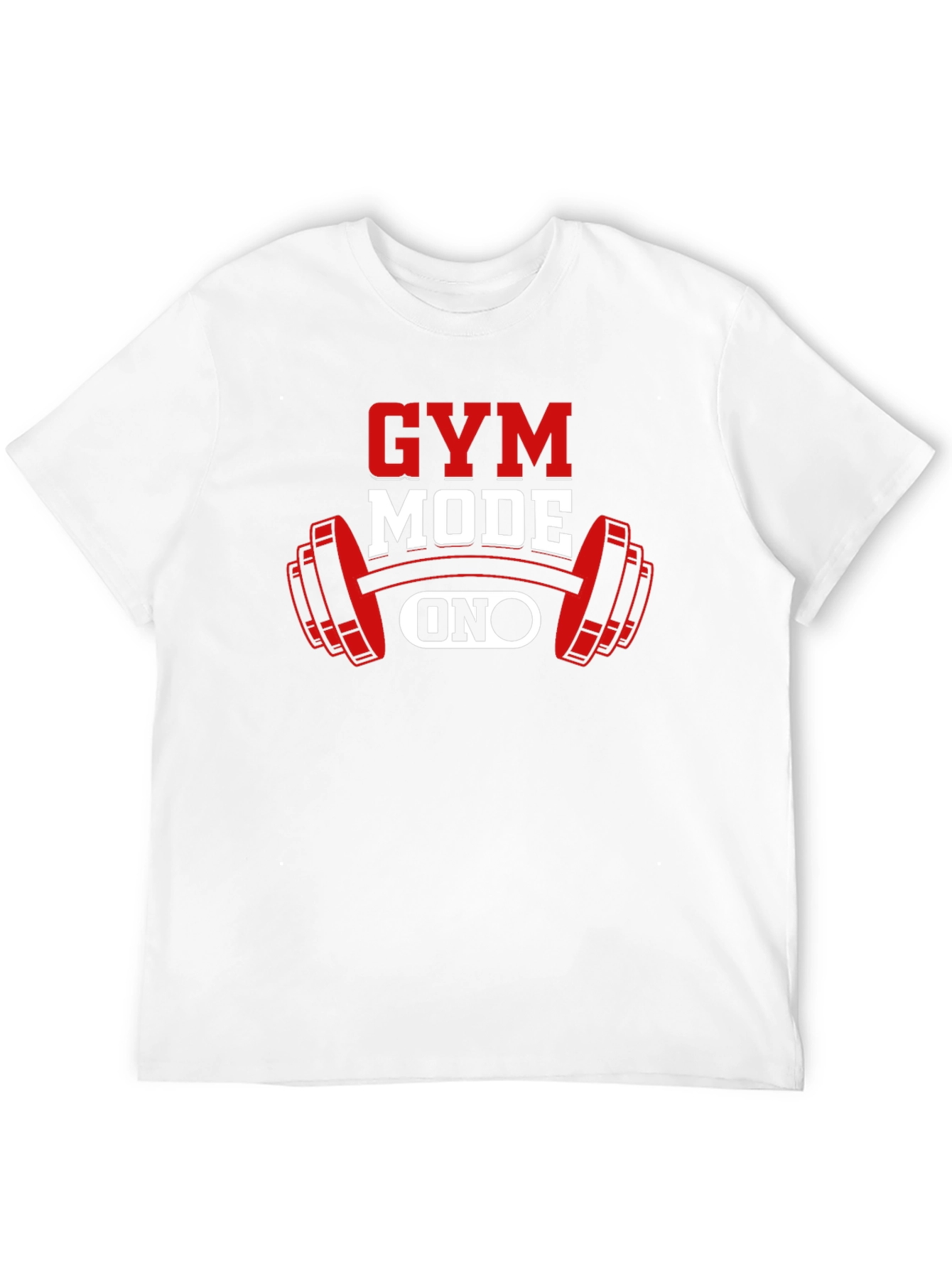Gym Mode On T-Shirt - Black Fitness Apparel