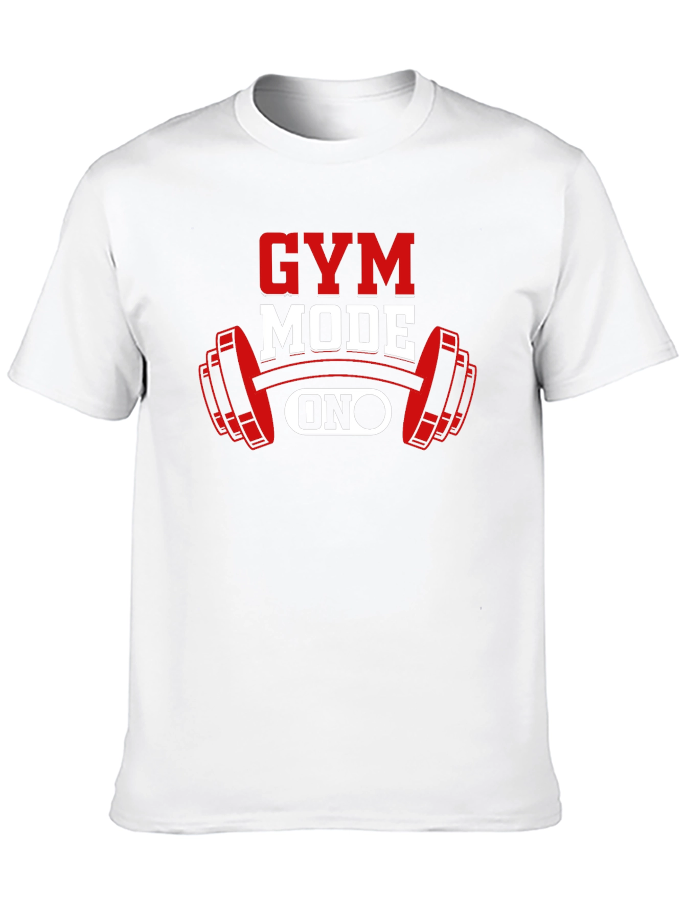 Gym Mode On T-Shirt - Black Fitness Apparel