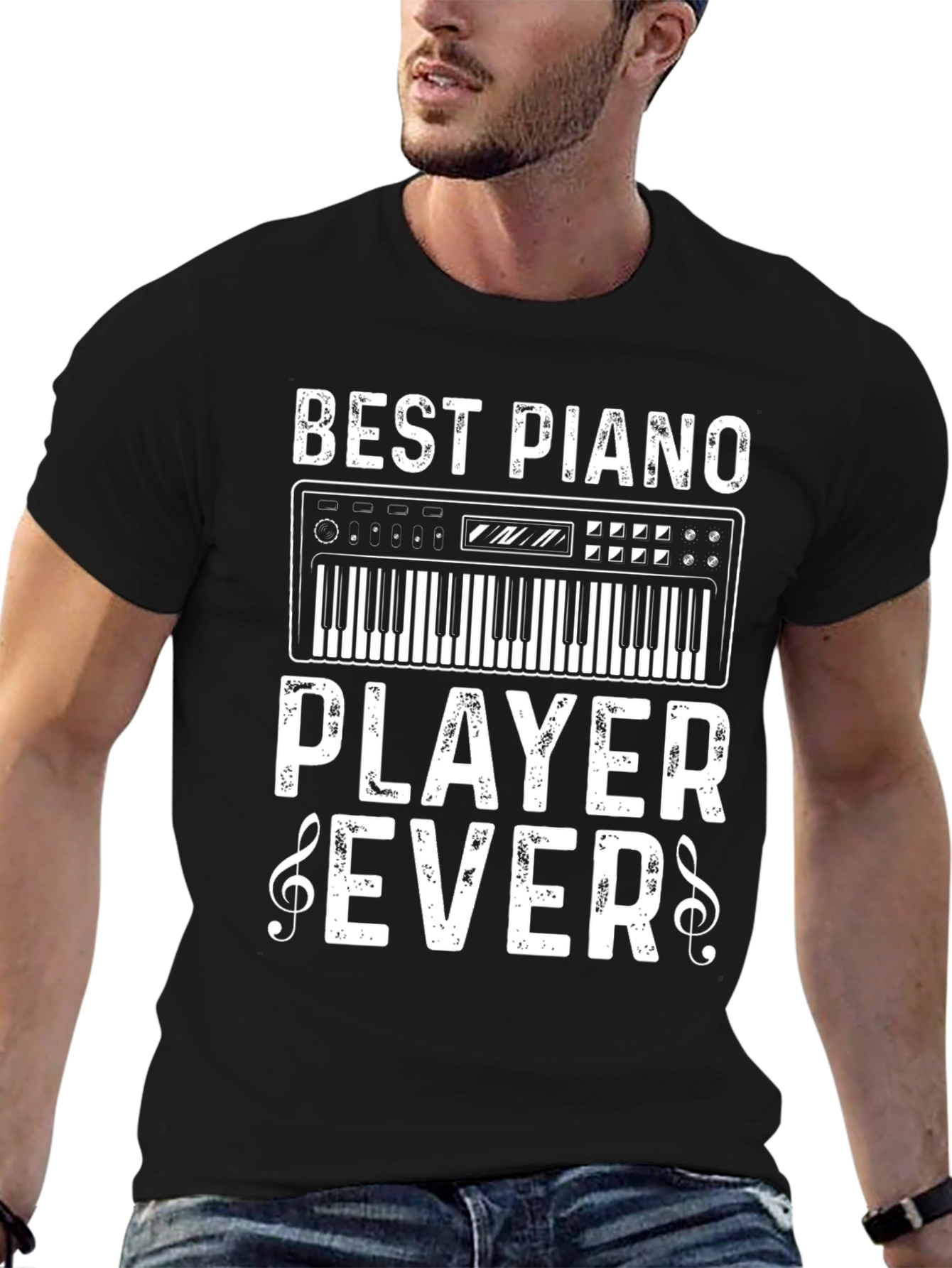 Best Piano Player Ever T-Shirt: Music Lover Tee