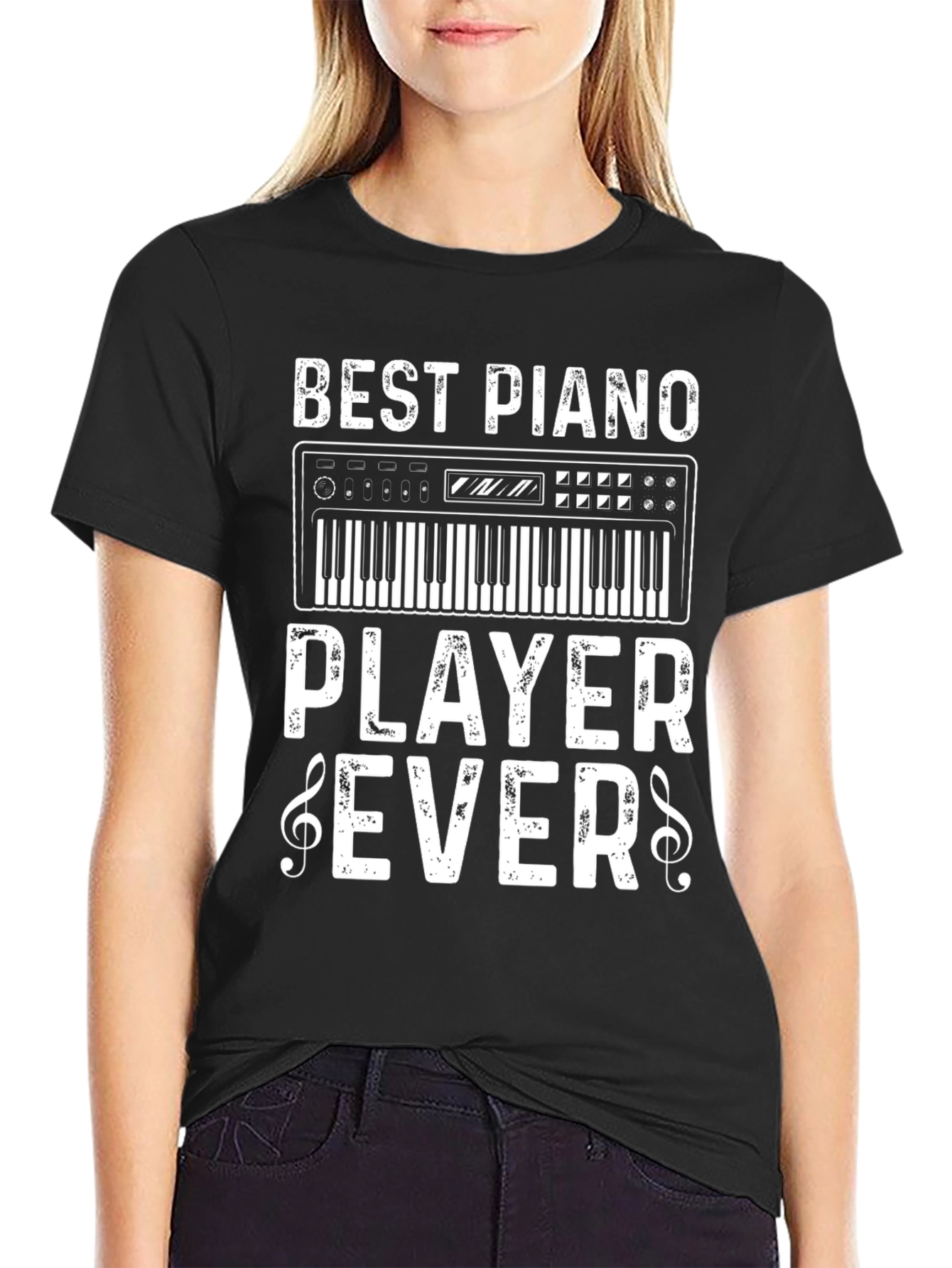 Best Piano Player Ever T-Shirt: Music Lover Tee