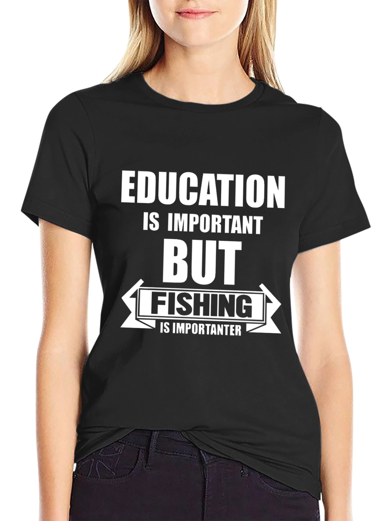 Funny Fishing T-Shirt: Education is Important