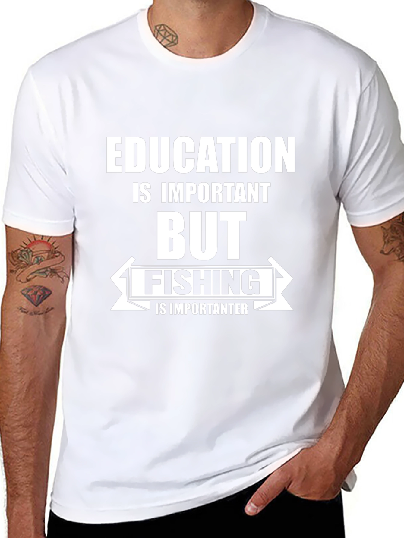 Funny Fishing T-Shirt: Education is Important