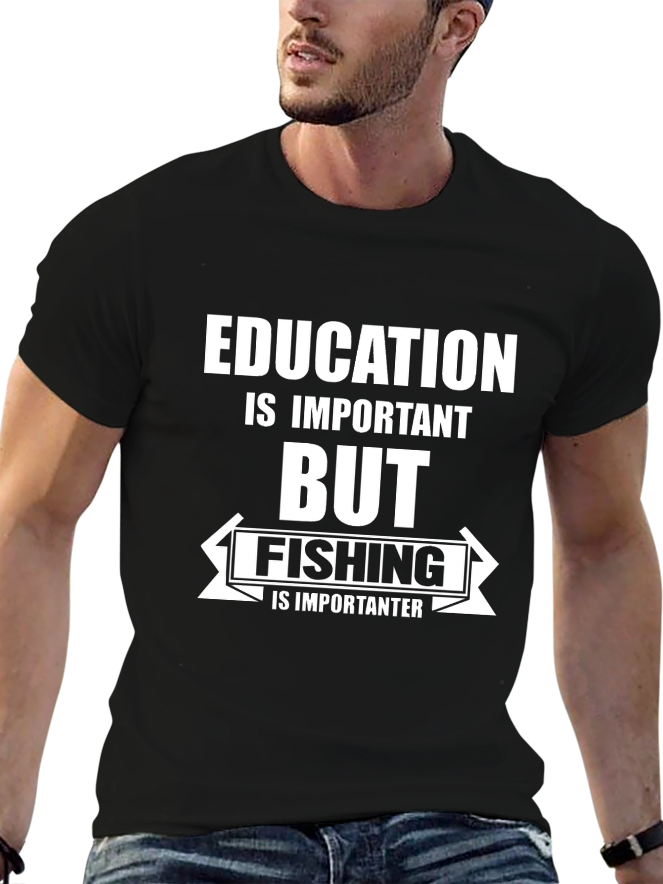 Funny Fishing T-Shirt: Education is Important