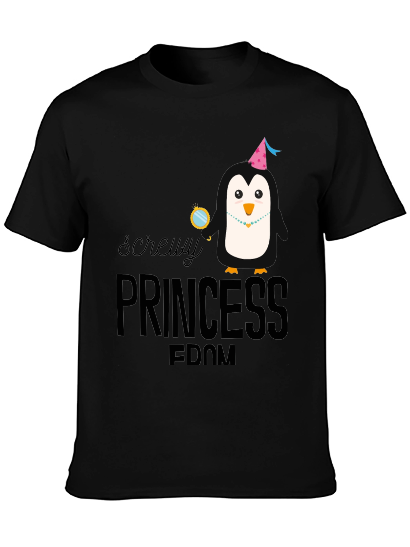 Screw Princessdom Penguin Tee - Fun & Edgy Fashion
