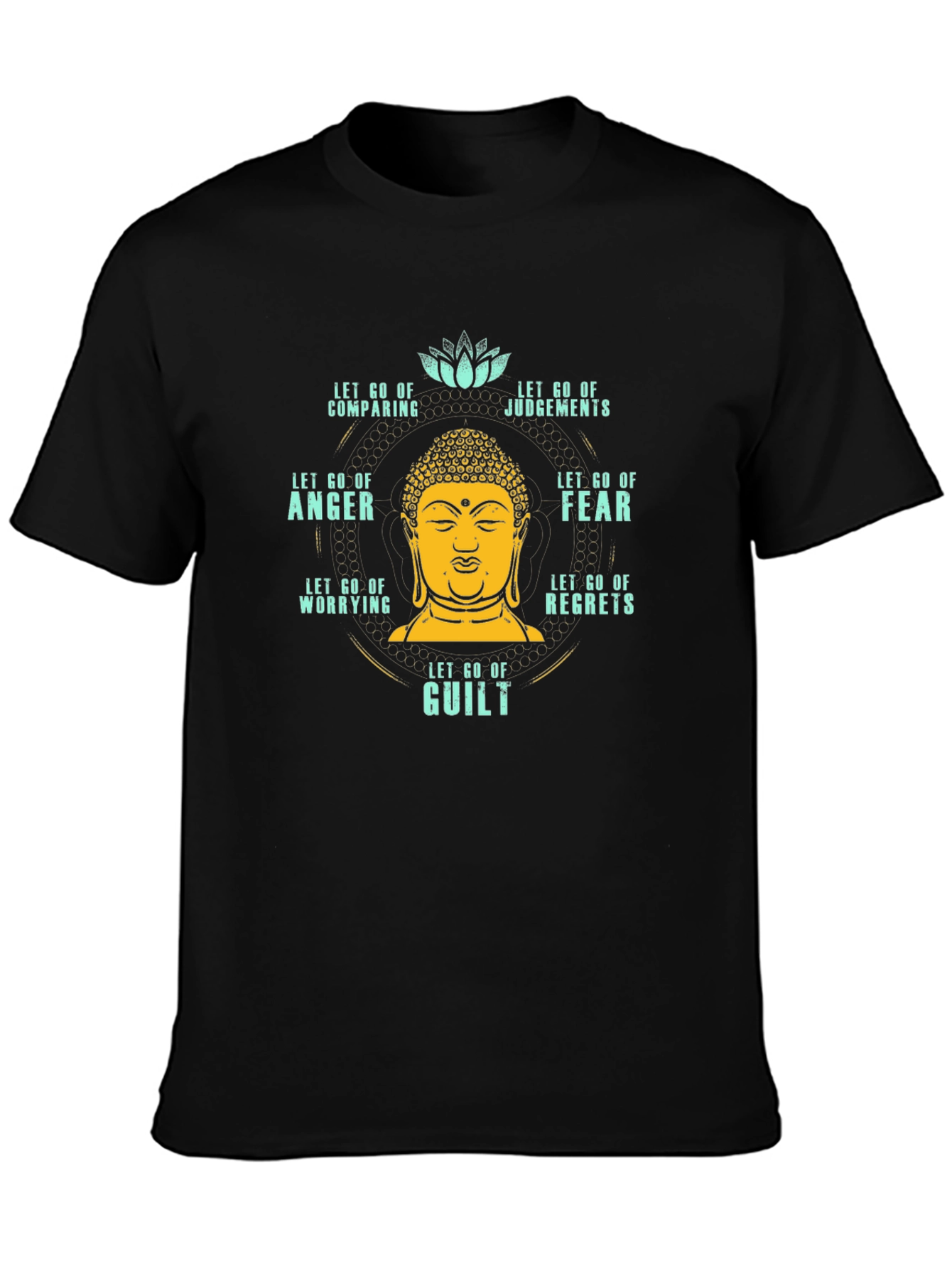 Buddha Let Go Graphic Tee - Spiritual T-Shirt