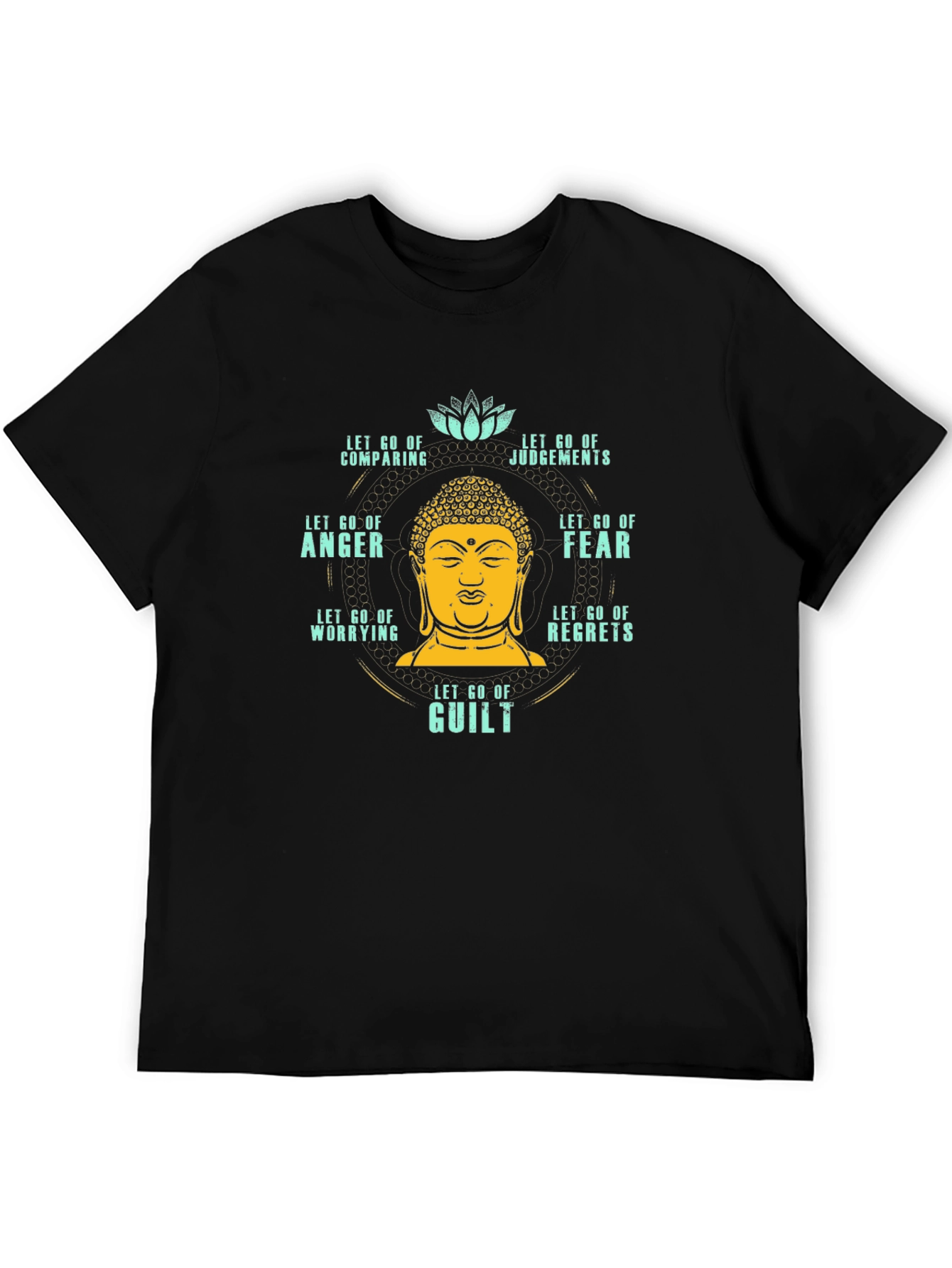 Buddha Let Go Graphic Tee - Spiritual T-Shirt