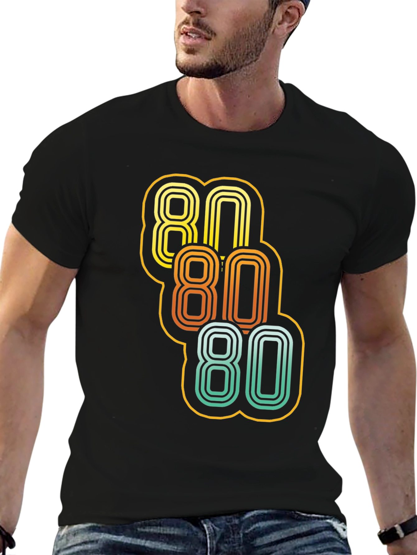 Retro 80s Style Graphic T-Shirt