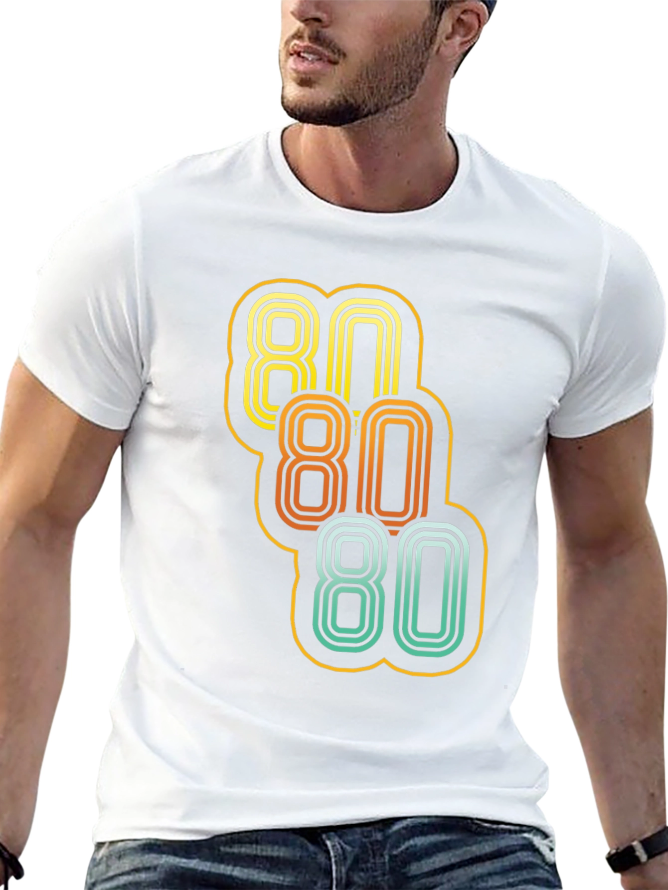 Retro 80s Style Graphic T-Shirt
