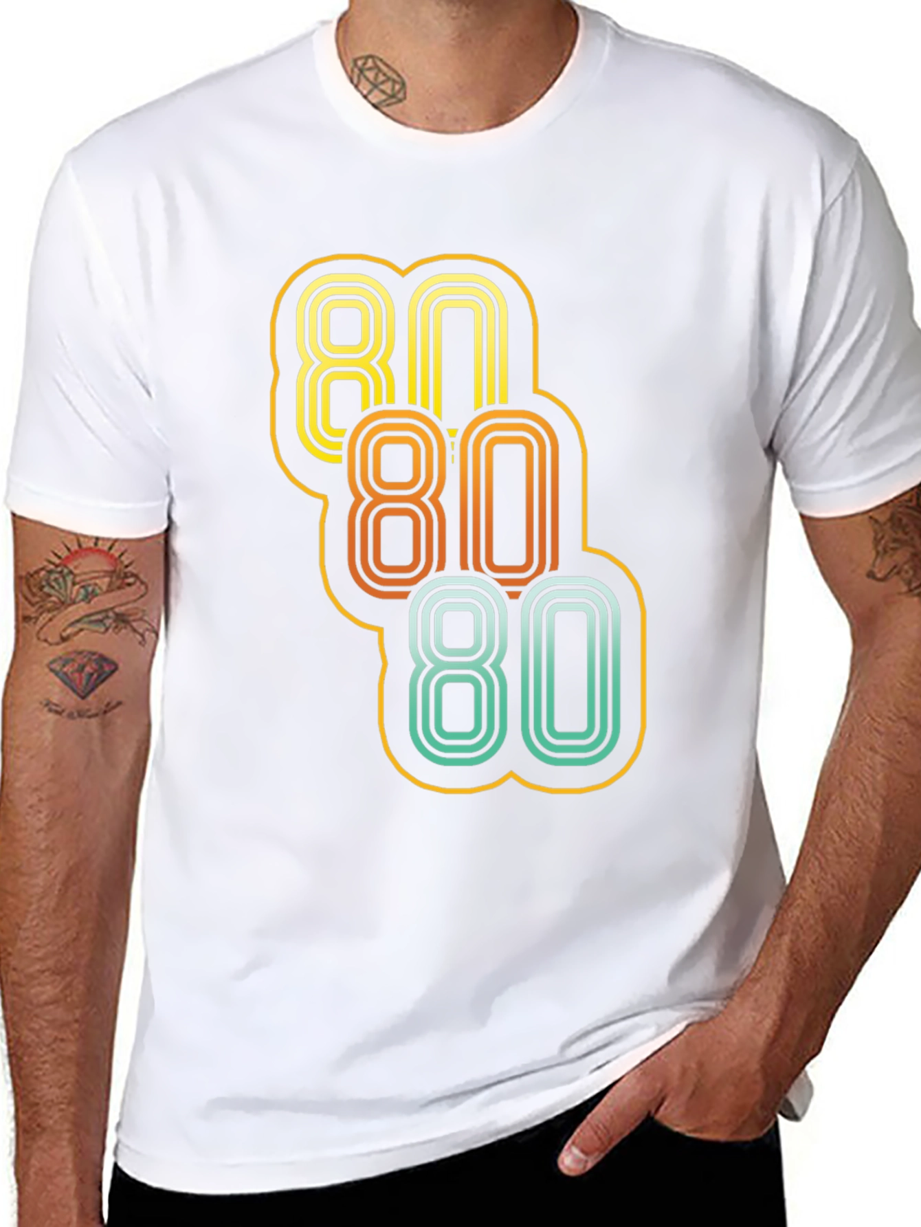 Retro 80s Style Graphic T-Shirt