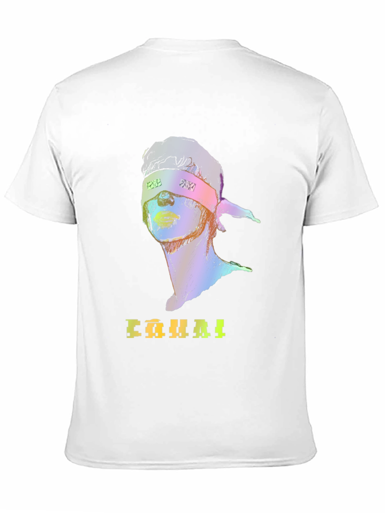 Rainbow Graphic T-Shirt with Headband Design