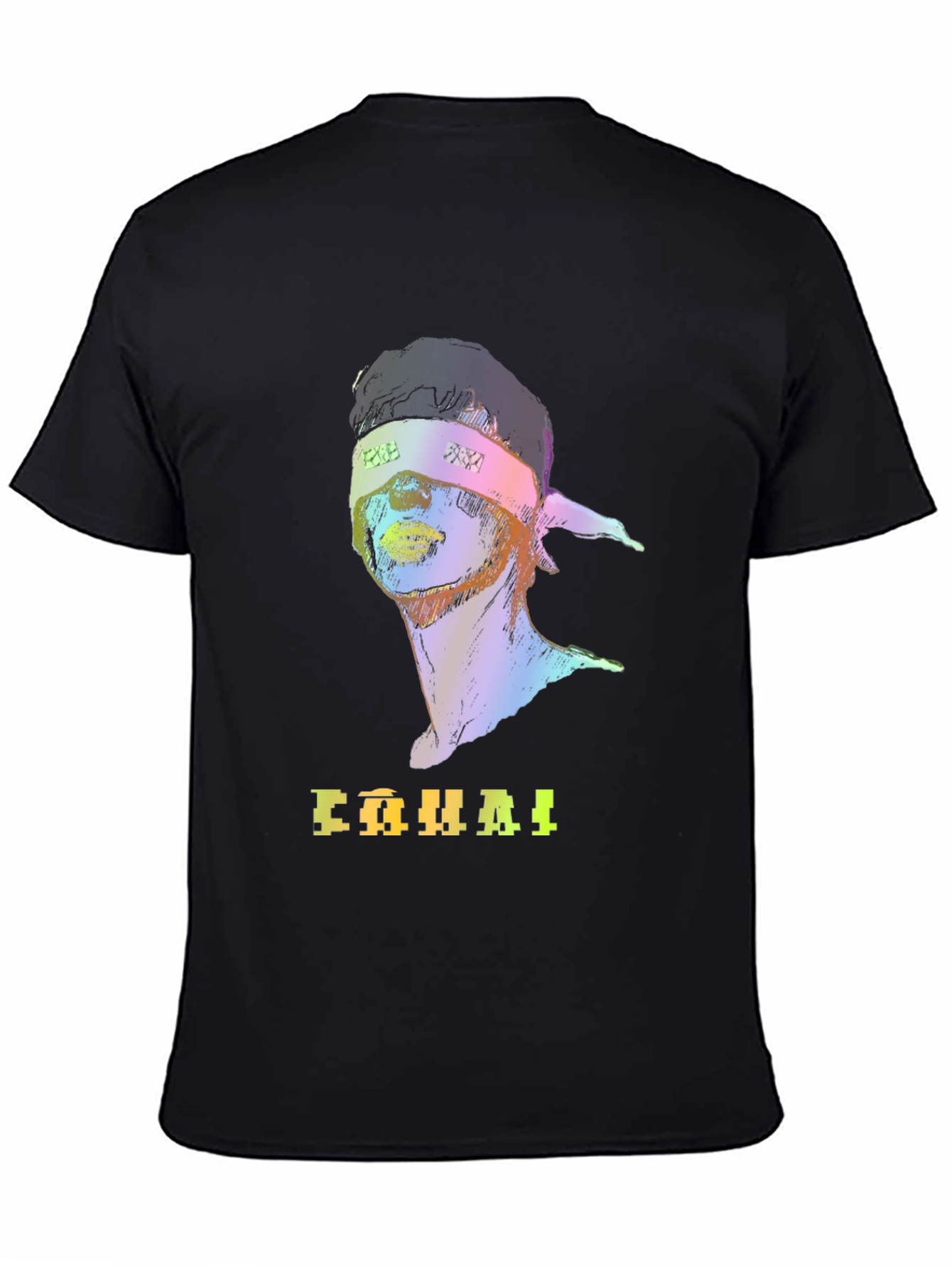 Rainbow Graphic T-Shirt with Headband Design
