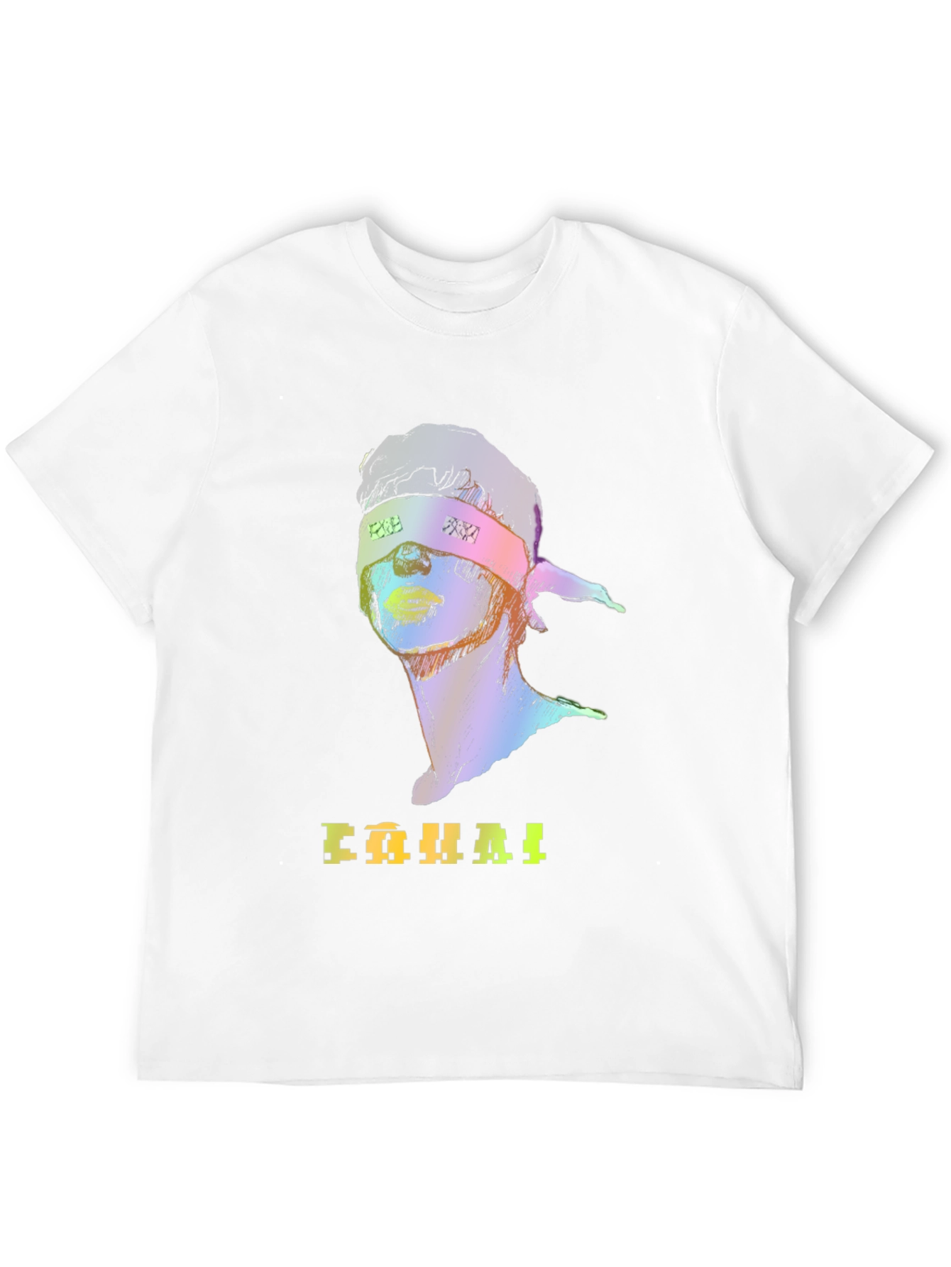 Rainbow Graphic T-Shirt with Headband Design