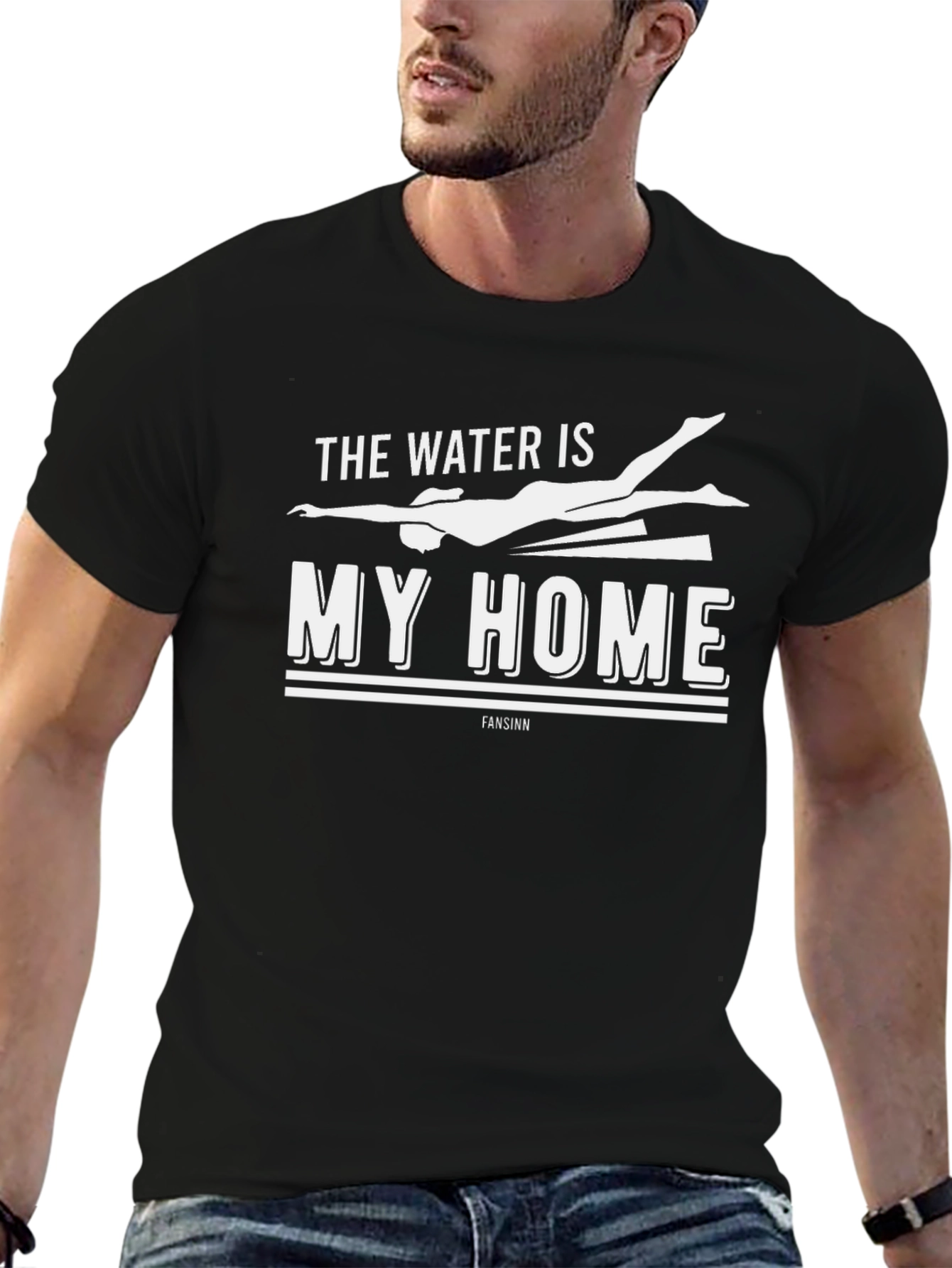 The Water is My Home Black T-Shirt