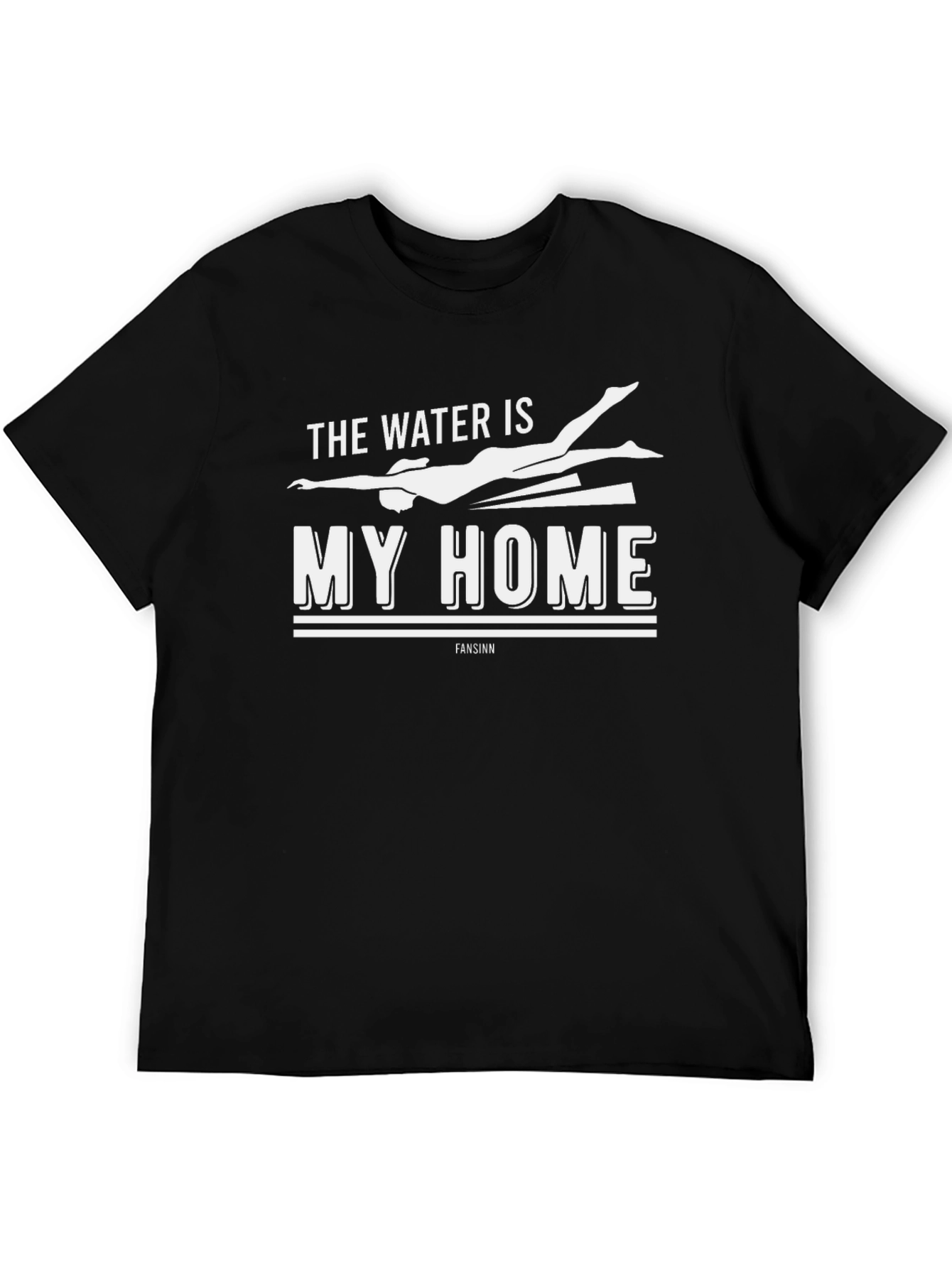 The Water is My Home Black T-Shirt