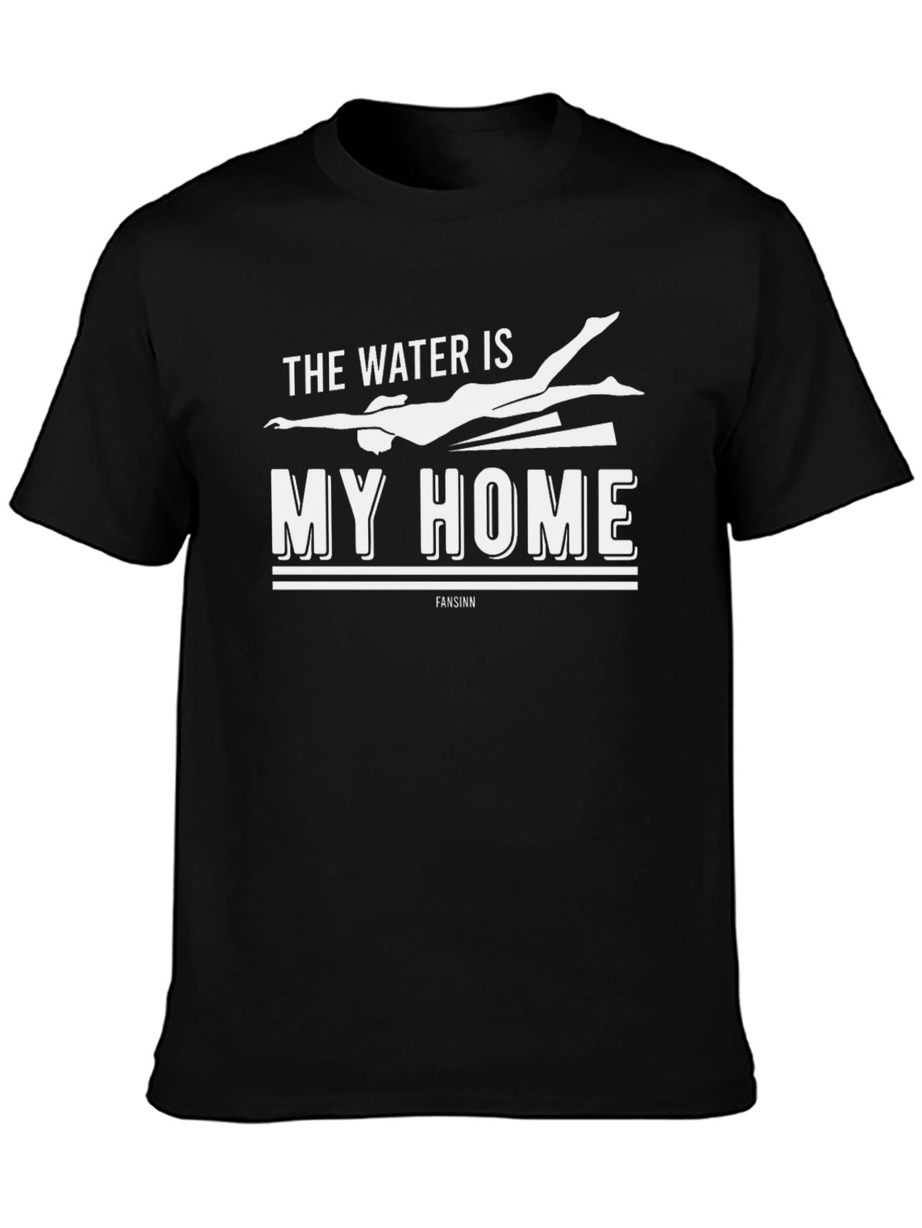 The Water is My Home Black T-Shirt