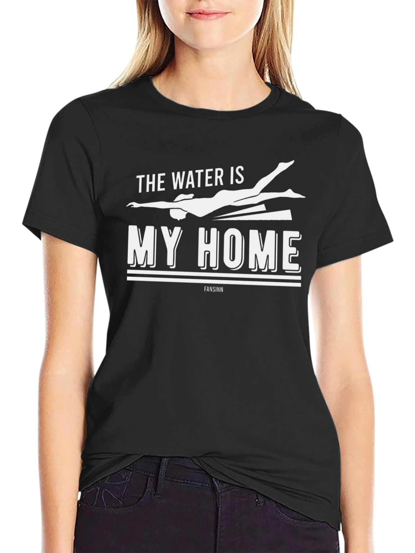 The Water is My Home Black T-Shirt