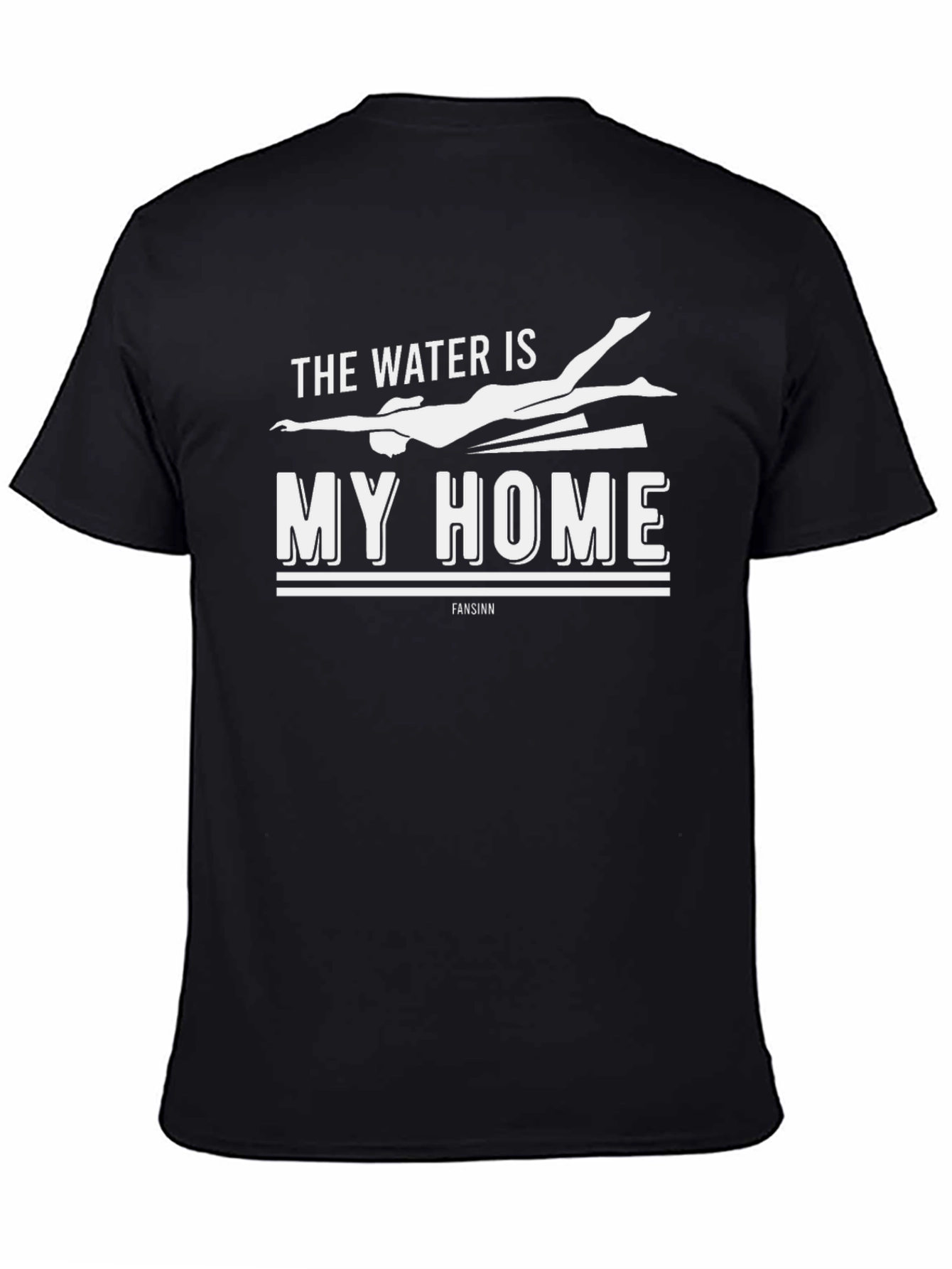 The Water is My Home Black T-Shirt