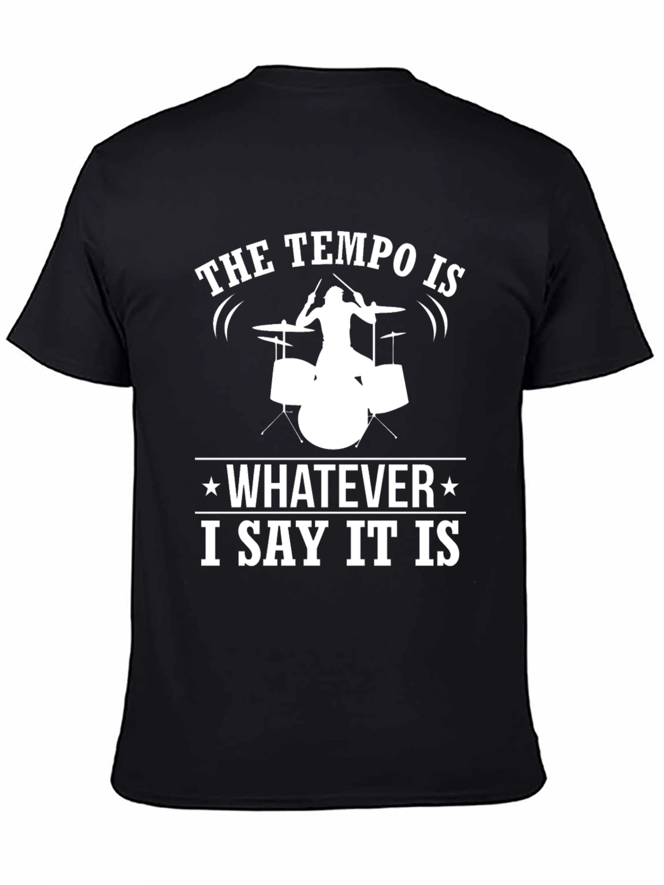 Tempo Drummer T-Shirt - Funny Musician Tee