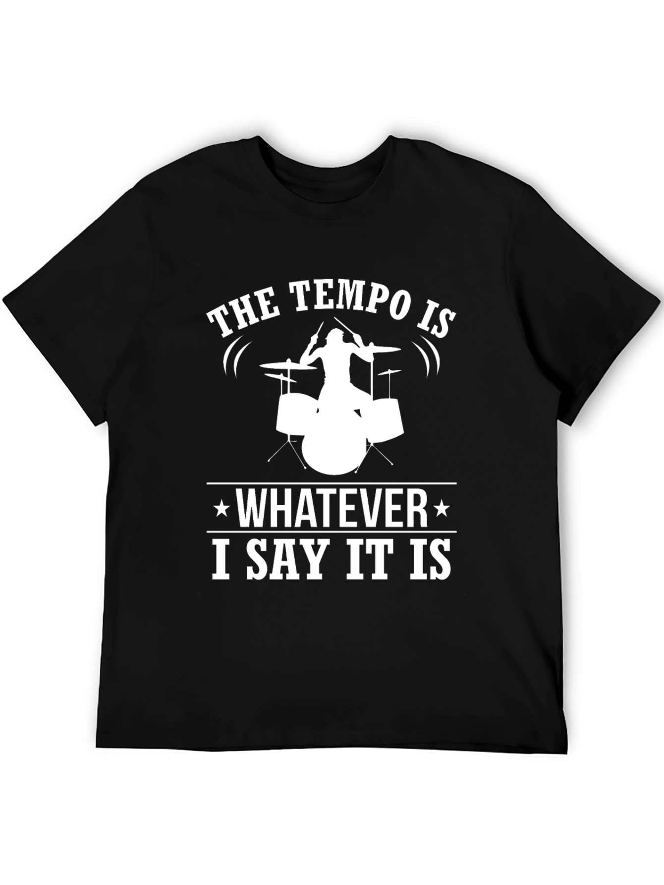 Tempo Drummer T-Shirt - Funny Musician Tee