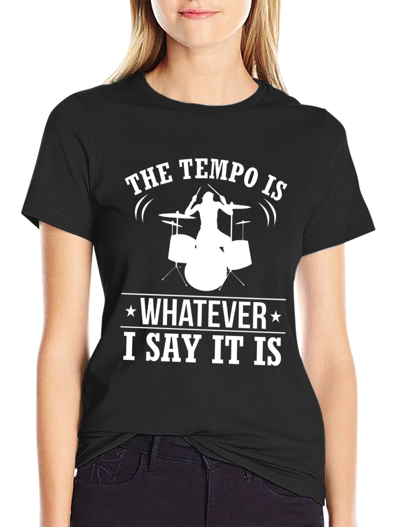 Tempo Drummer T-Shirt - Funny Musician Tee