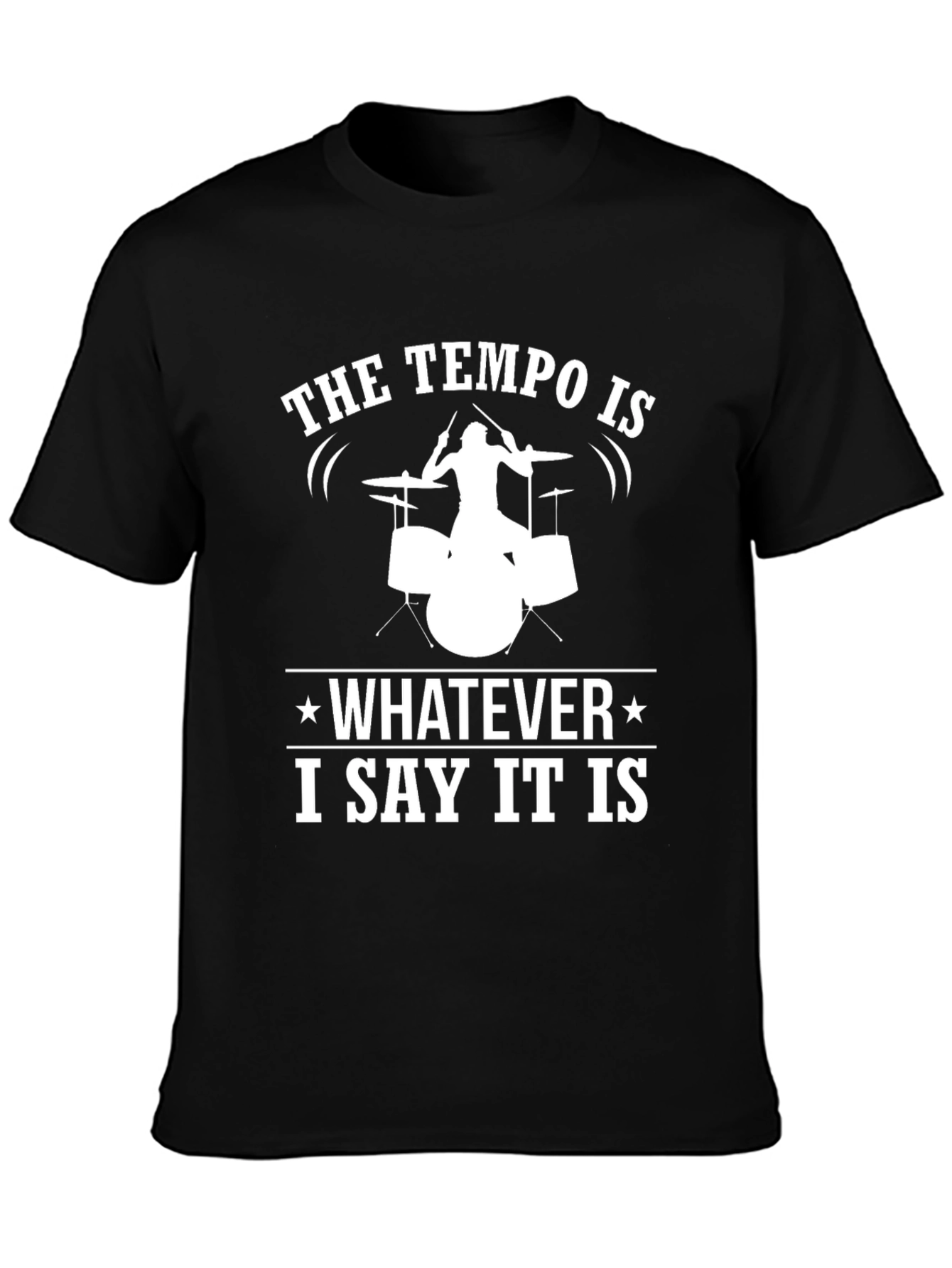 Tempo Drummer T-Shirt - Funny Musician Tee