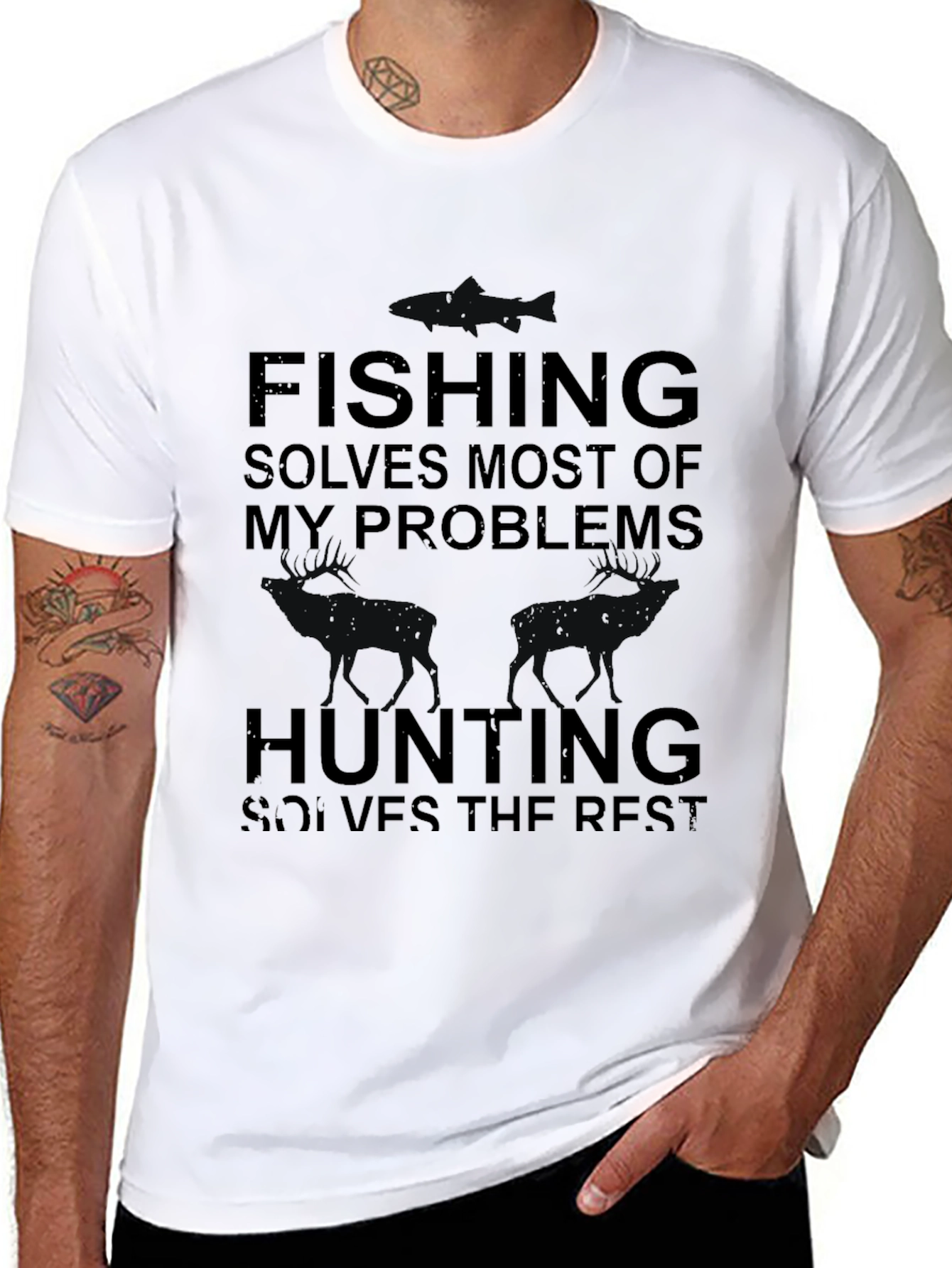 Fishing Hunting Problem Solver T-Shirt