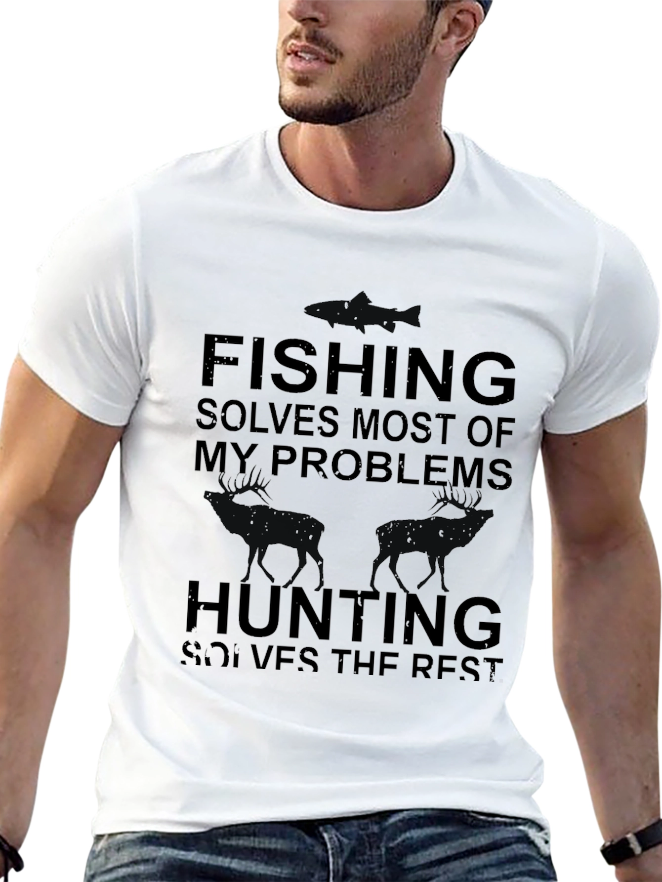 Fishing Hunting Problem Solver T-Shirt