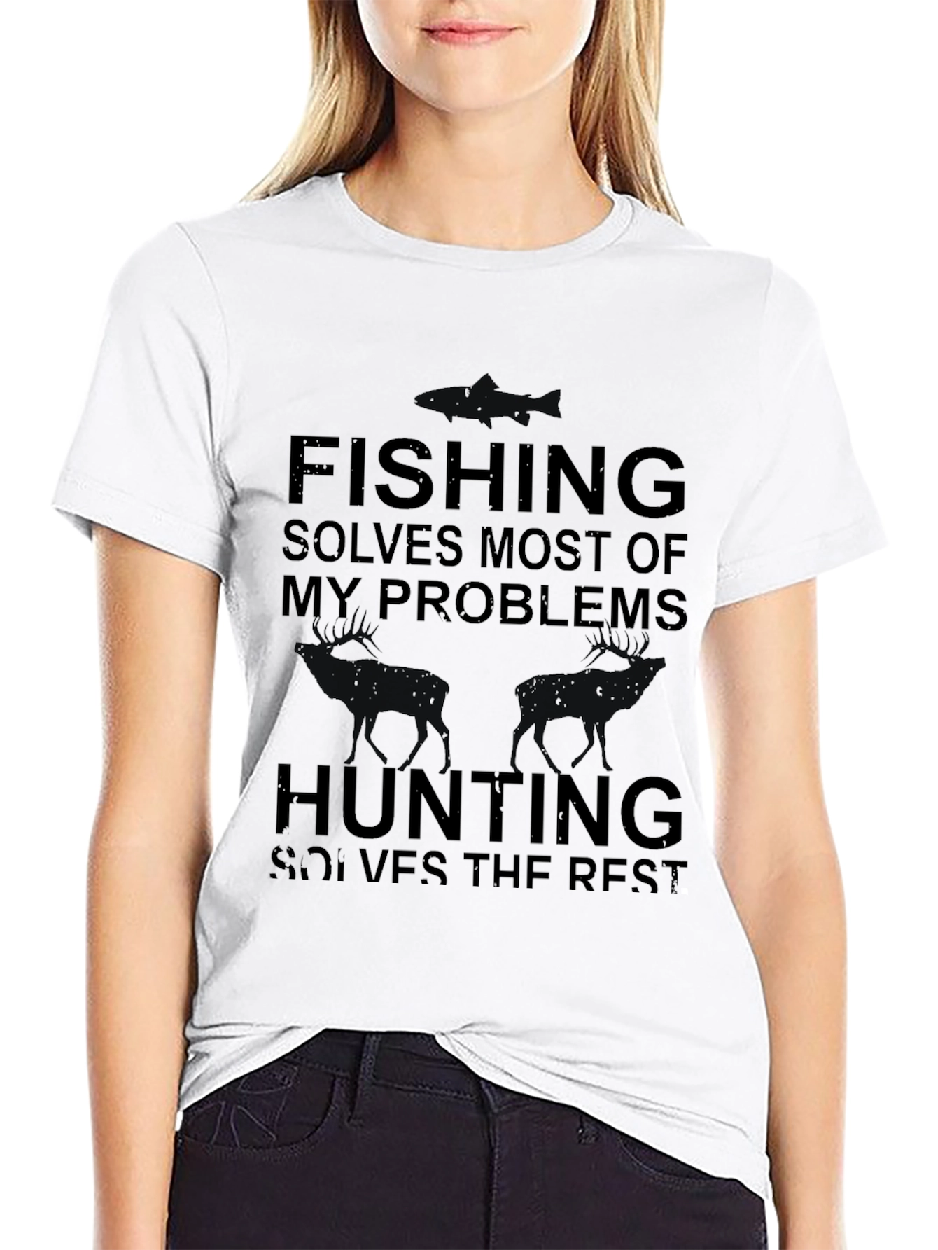 Fishing Hunting Problem Solver T-Shirt