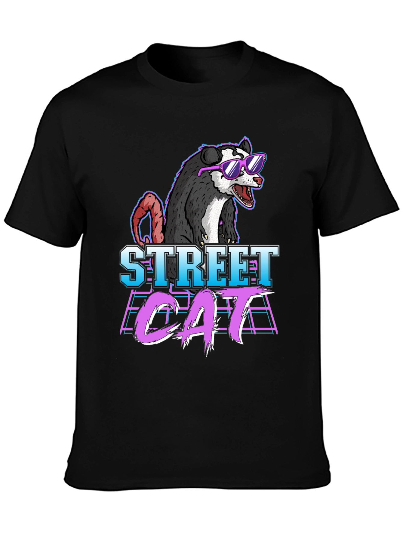 Street Cat Possum Graphic T-Shirt