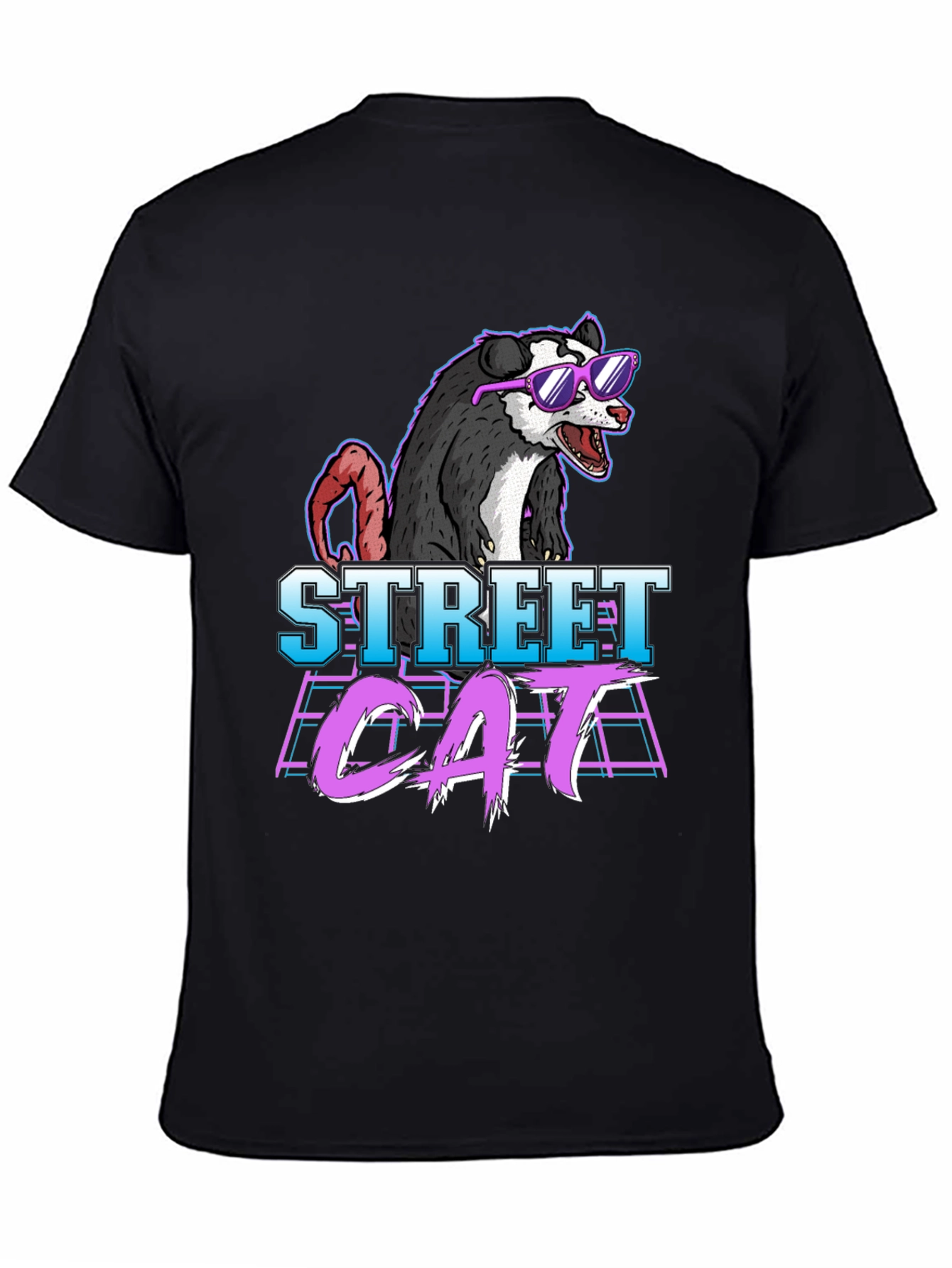 Street Cat Possum Graphic T-Shirt