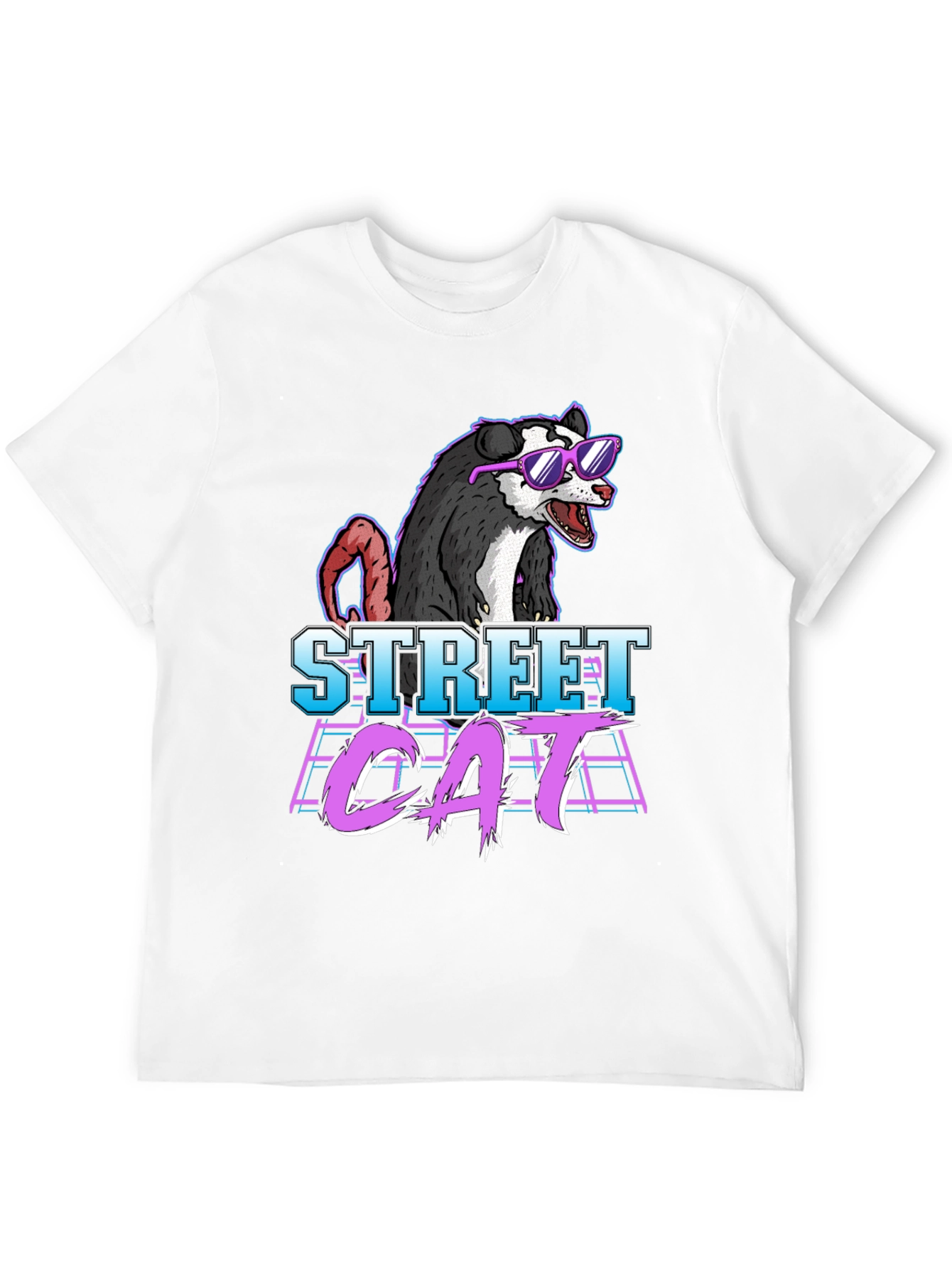 Street Cat Possum Graphic T-Shirt