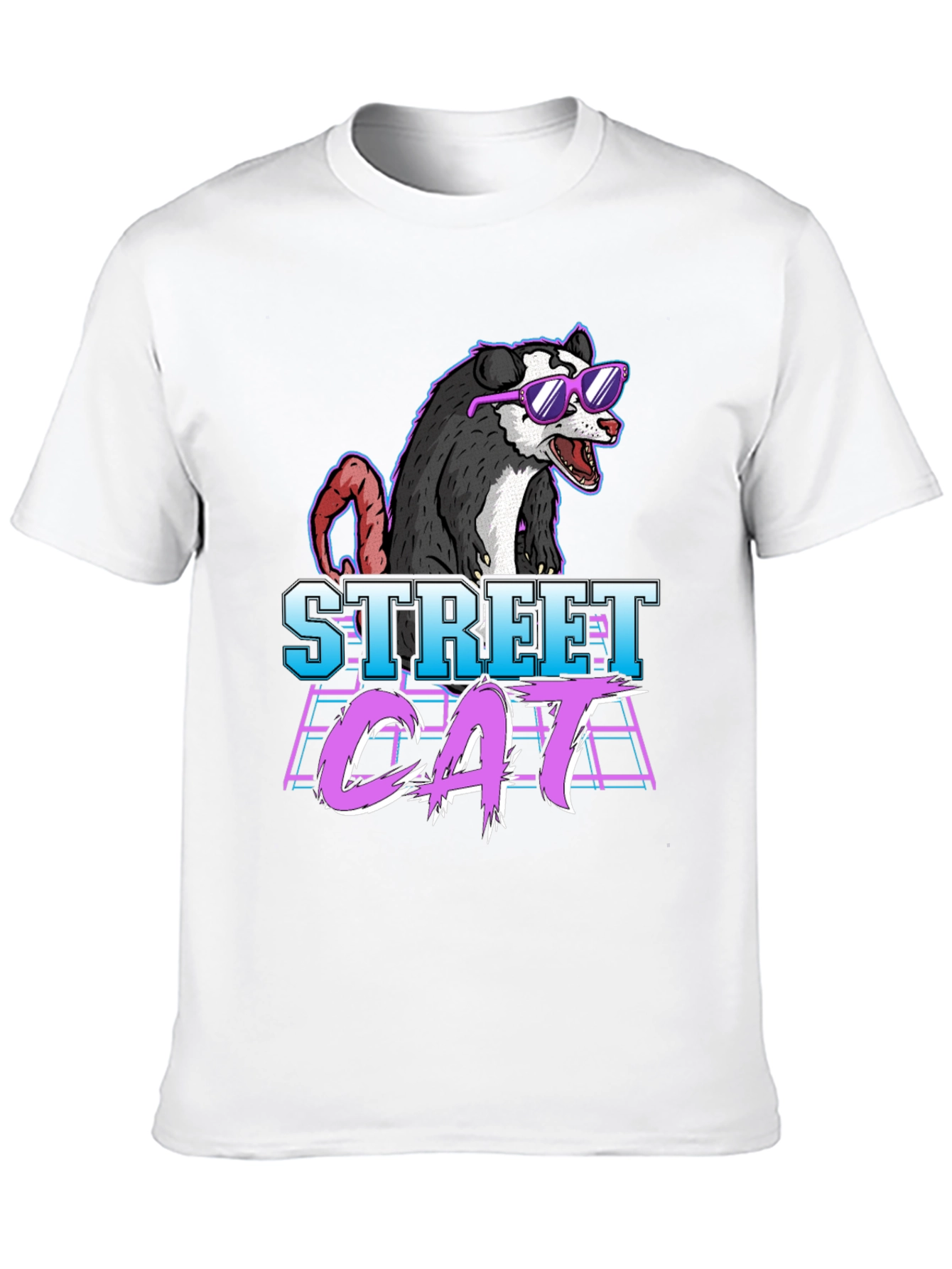 Street Cat Possum Graphic T-Shirt
