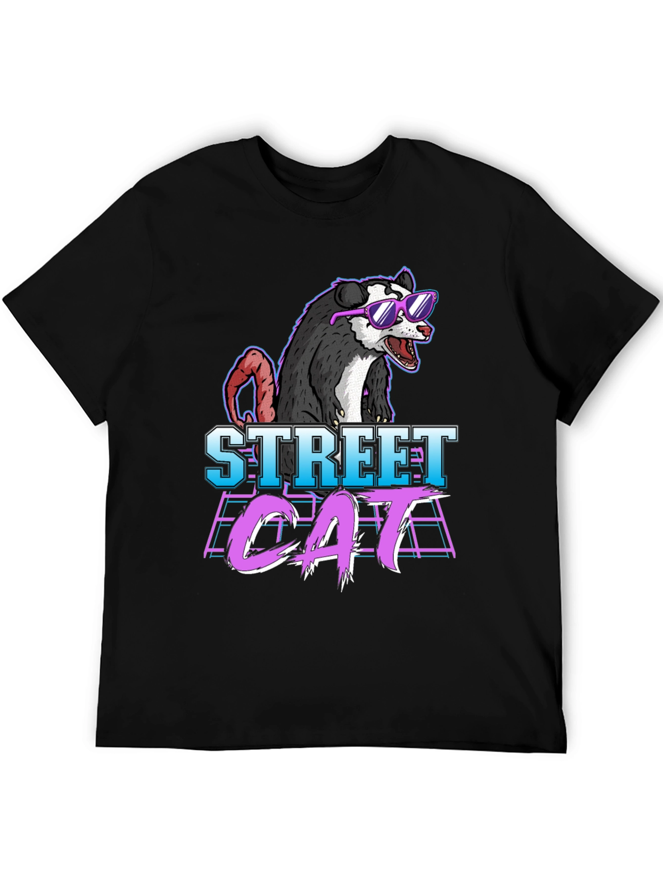 Street Cat Possum Graphic T-Shirt
