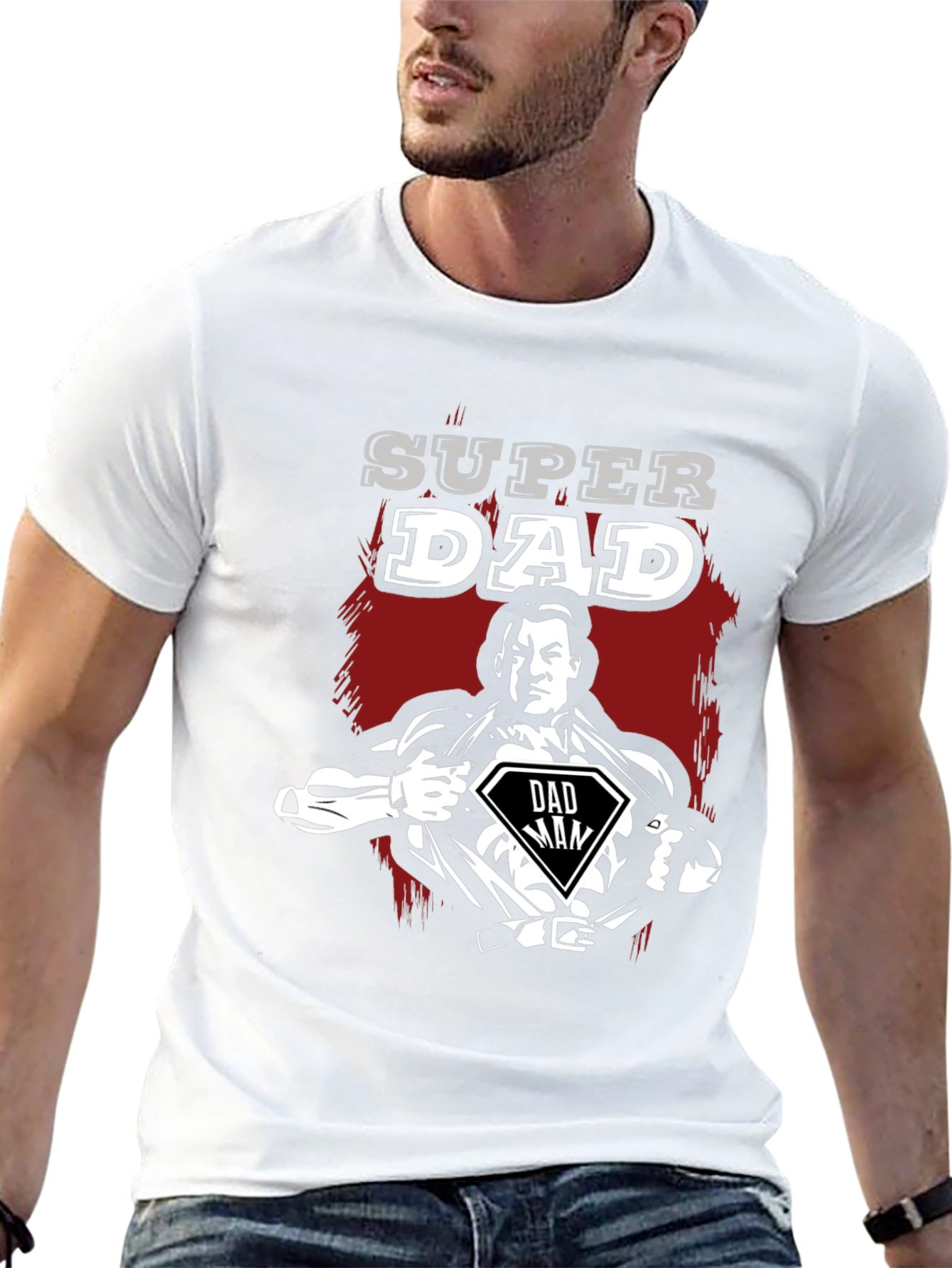 Super Dad Hero T-Shirt - Fathers Day Gift