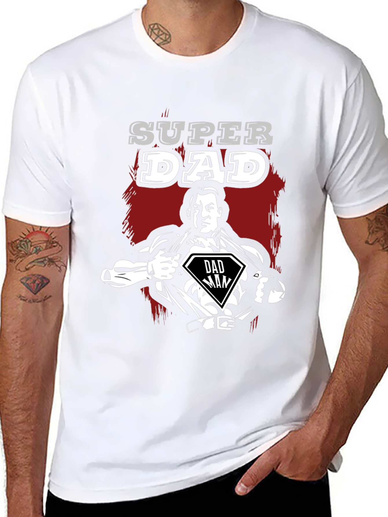 Super Dad Hero T-Shirt - Fathers Day Gift