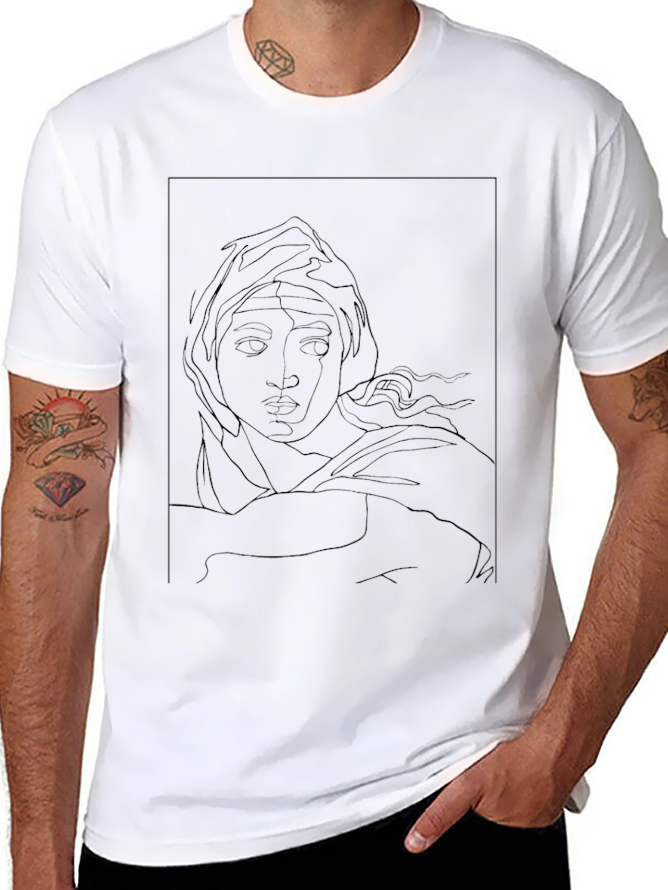 Abstract Art T-Shirt - Minimalist Graphic Tee