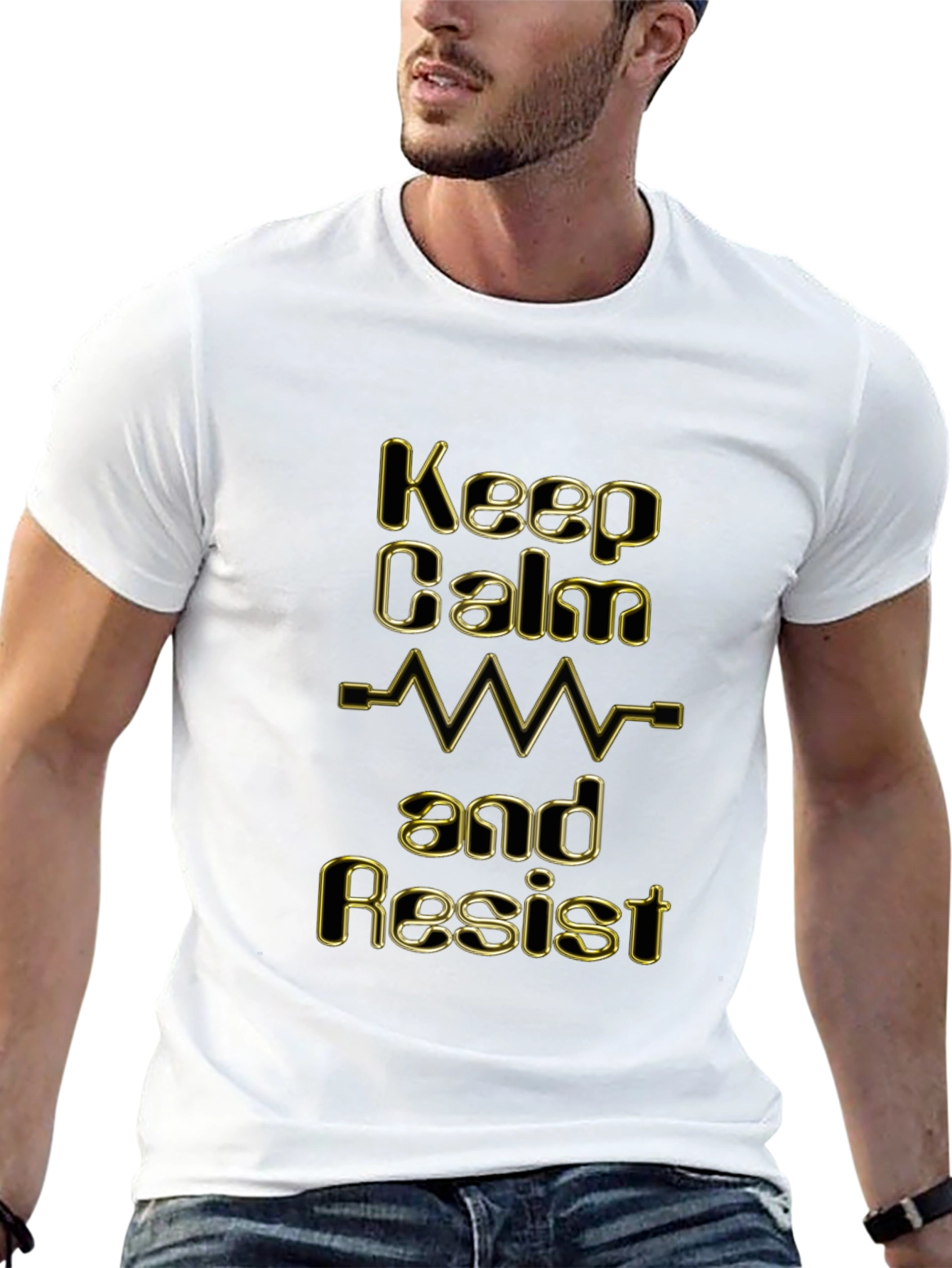 Keep Calm and Resist Graphic Tee